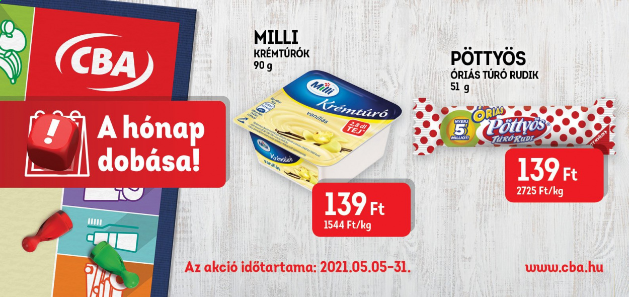 CBA akciós újságok - 2021.05.05 - 2021.05.31. Oldal 1