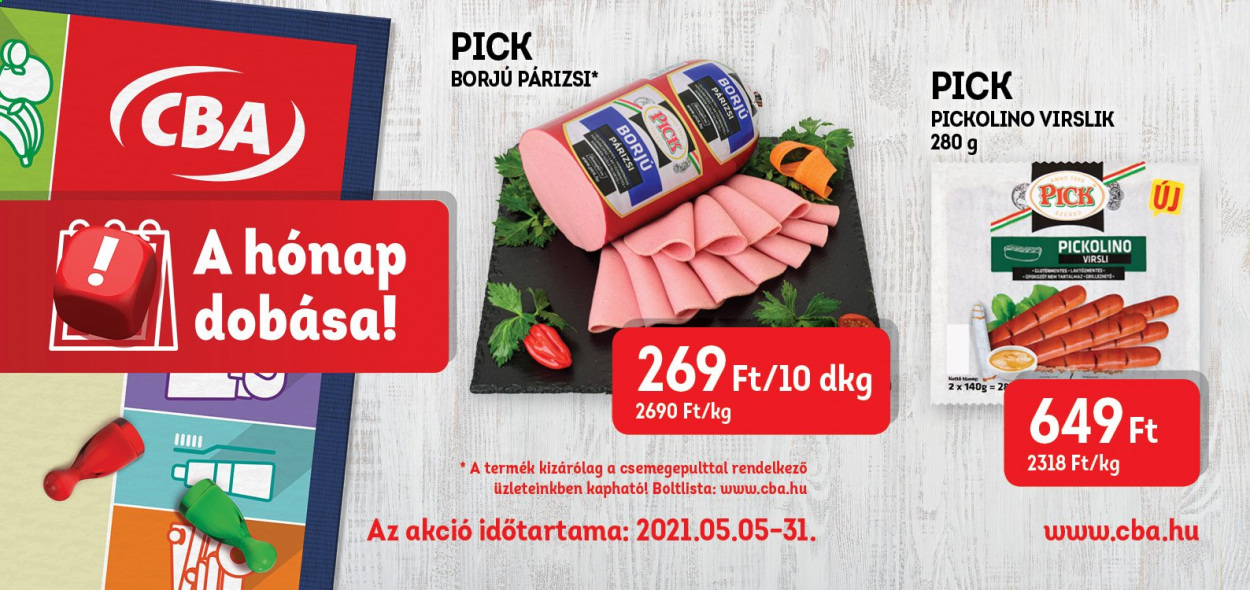 CBA akciós újságok - 2021.05.05 - 2021.05.31. Oldal 2