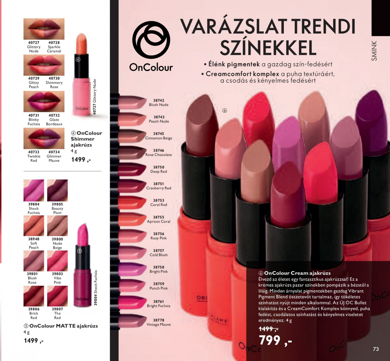 Oriflame akciós újságok - 2021.05.11 - 2021.05.31. Oldal 73
