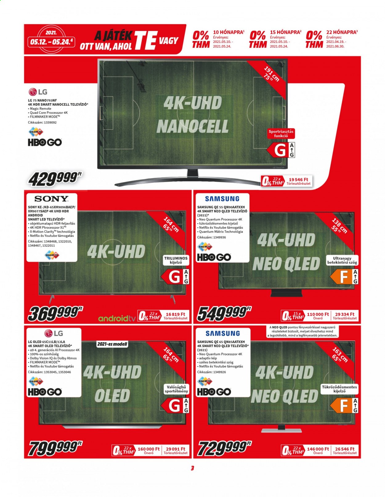 MediaMarkt akciós újságok - 2021.05.12 - 2021.05.24. Oldal 3