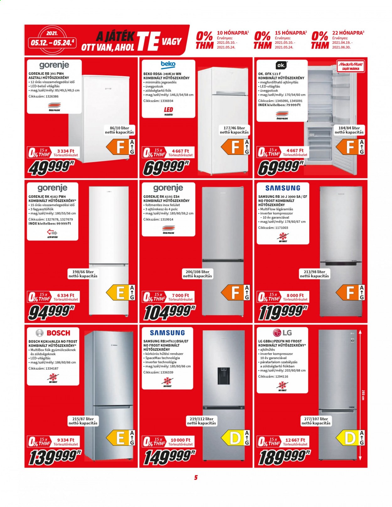 MediaMarkt akciós újságok - 2021.05.12 - 2021.05.24. Oldal 5