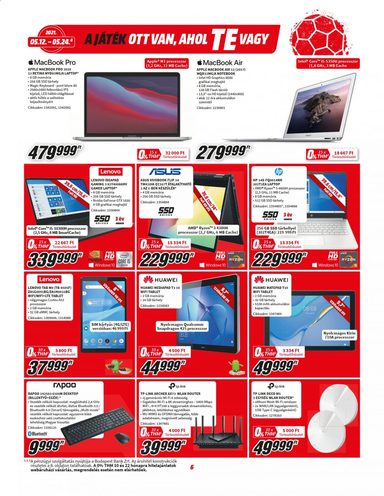 MediaMarkt akciós újságok - 2021.05.12 - 2021.05.24. Oldal 6