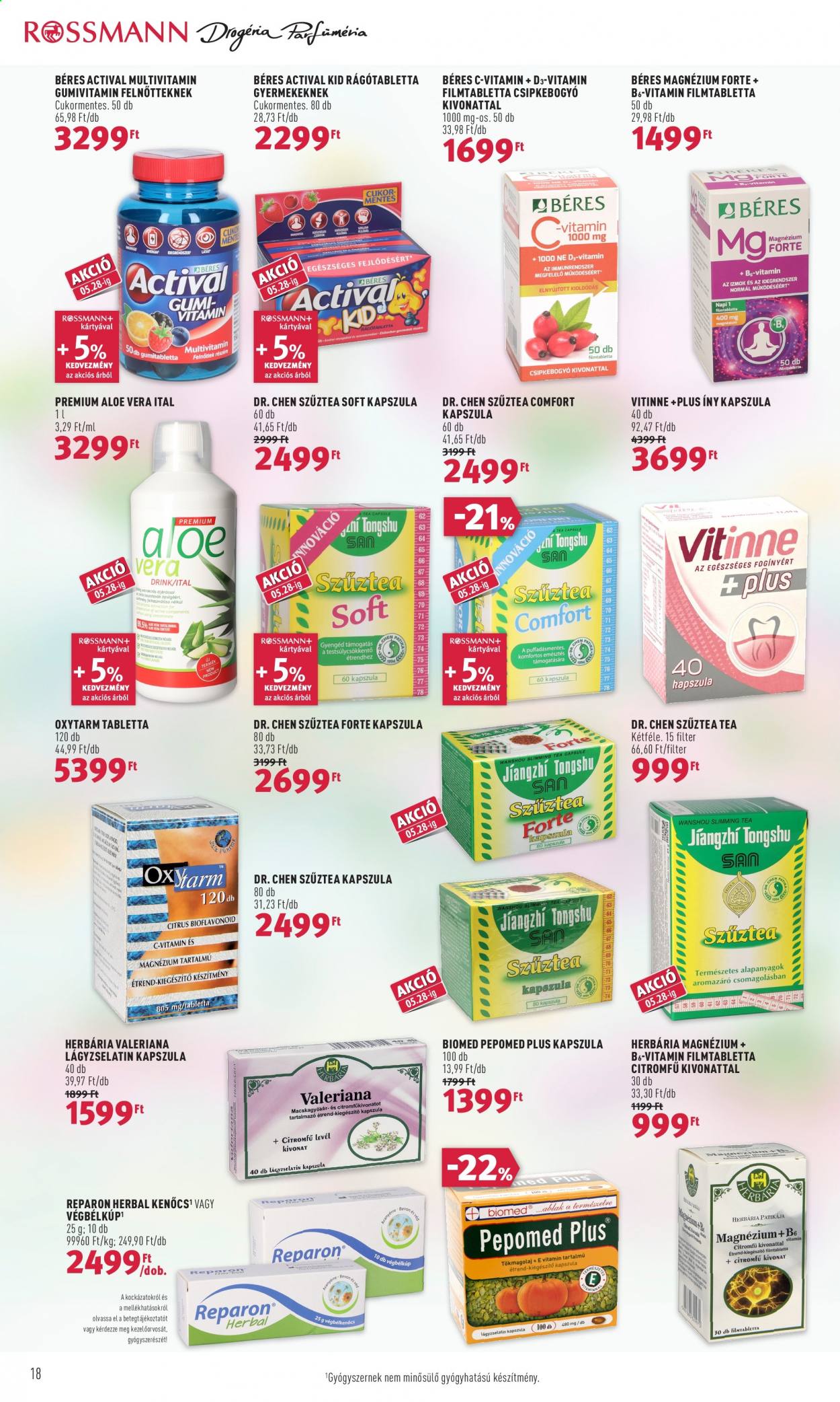 Rossmann akciós újságok - 2021.05.17 - 2021.05.21. Oldal 18