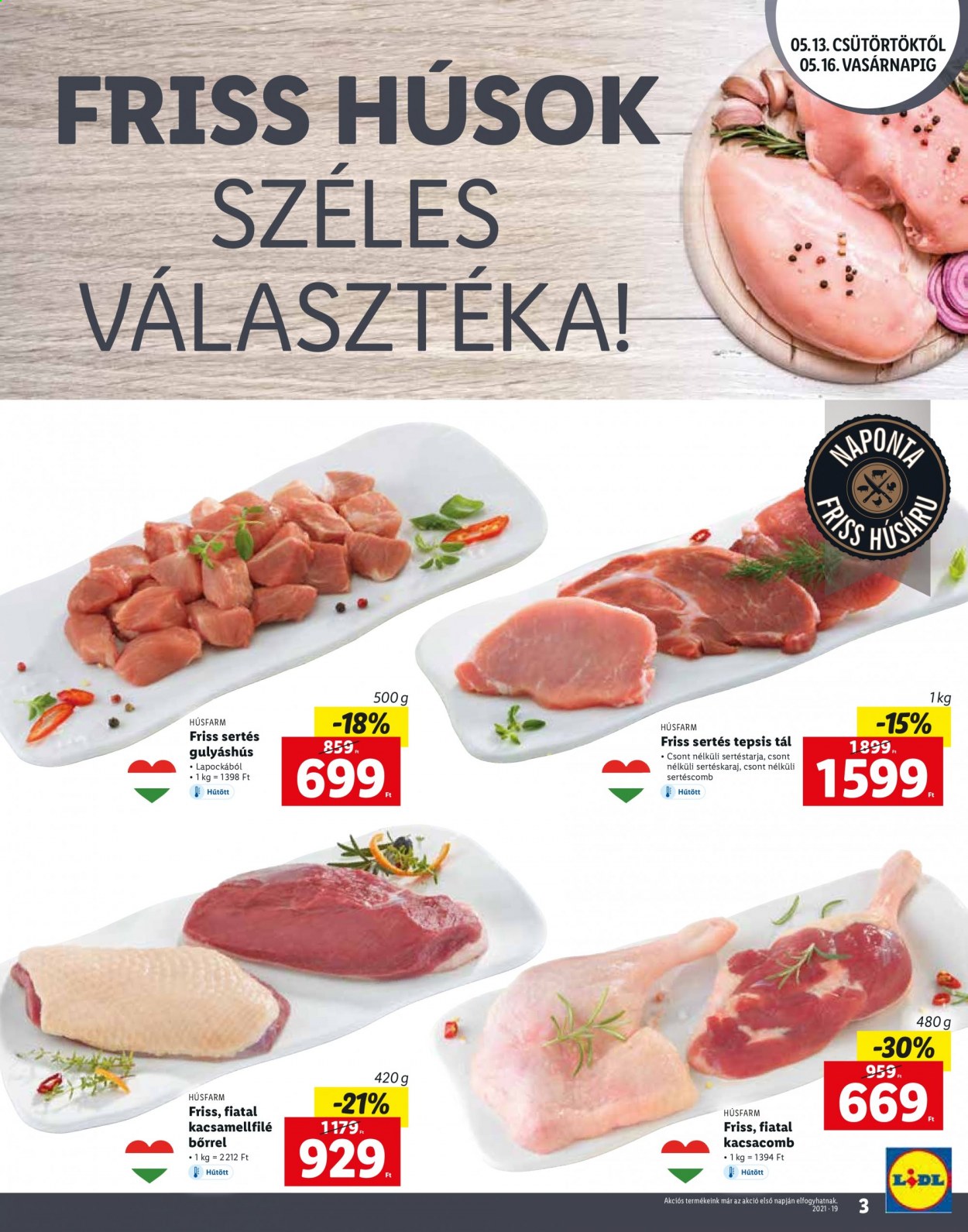 Lidl akciós újságok - 2021.05.13 - 2021.05.16. Oldal 3