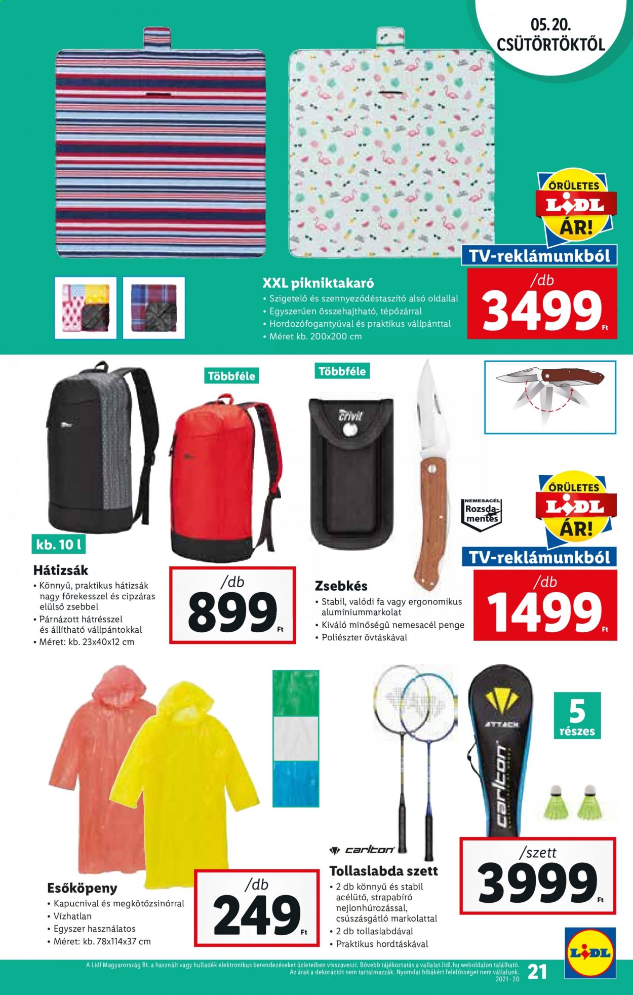 Lidl akciós újságok - 2021.05.20 - 2021.05.26. Oldal 21