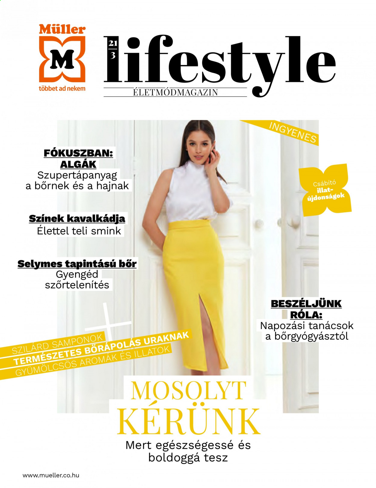 Müller akciós újságok. Oldal 1
