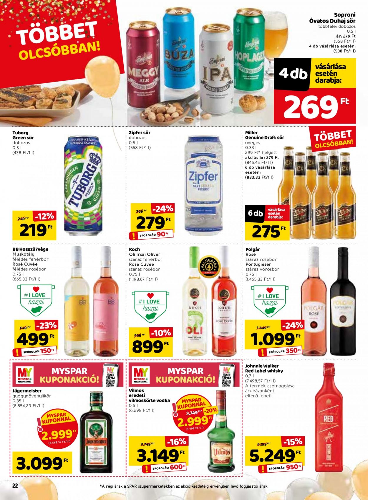 SPAR akciós újságok - 2021.05.20 - 2021.05.26. Oldal 22