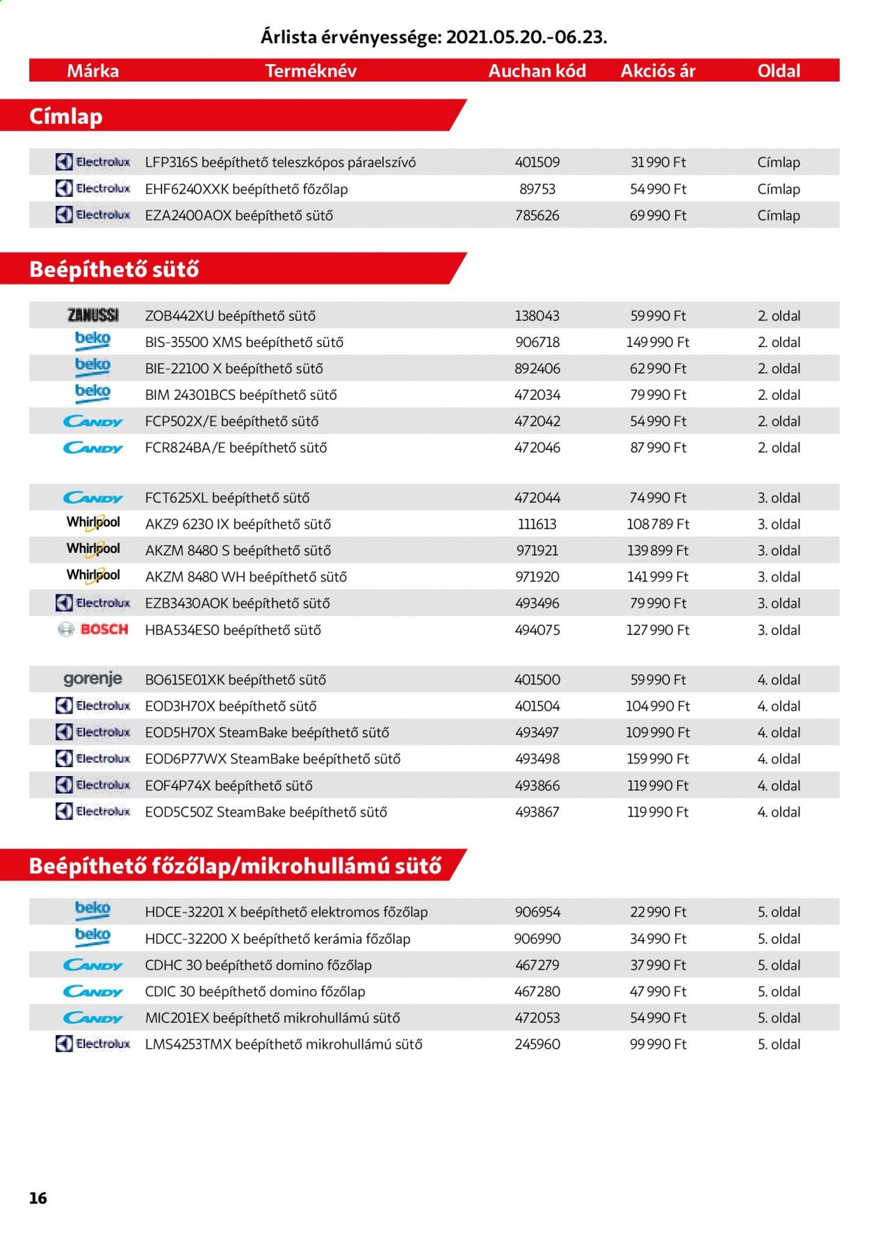 Auchan akciós újságok - 2021.05.20 - 2021.08.28. Oldal 16