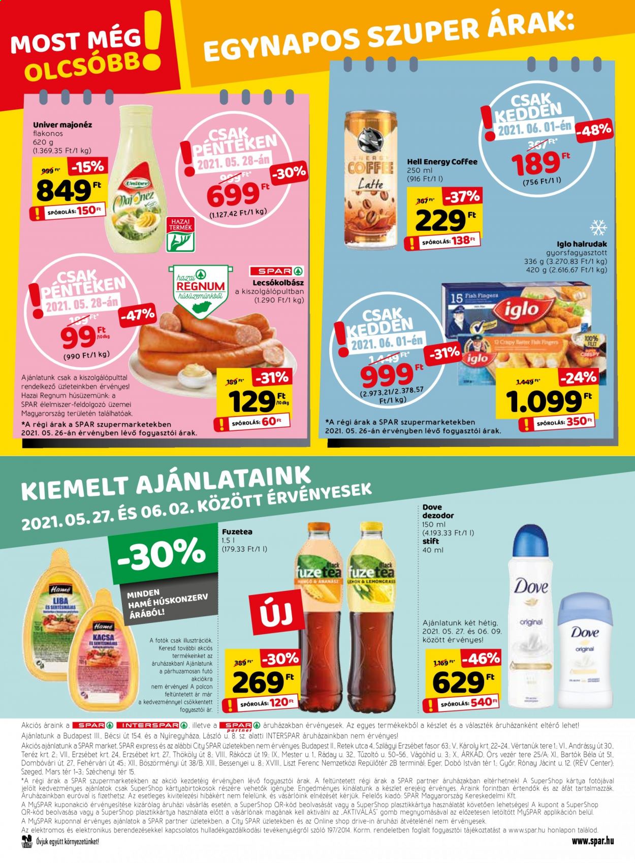 SPAR akciós újságok - 2021.05.27 - 2021.06.02. Oldal 28