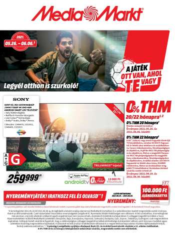 Újság MediaMarkt - 2021.05.26 - 2021.06.06.