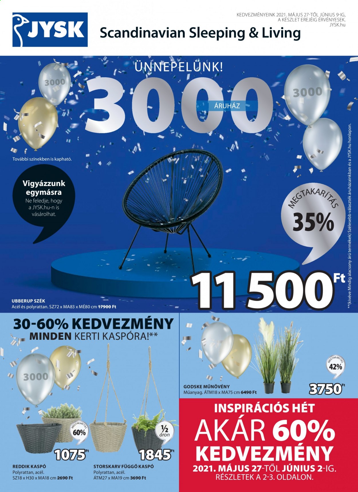 JYSK akciós újságok - 2021.05.27 - 2021.06.09. Oldal 1