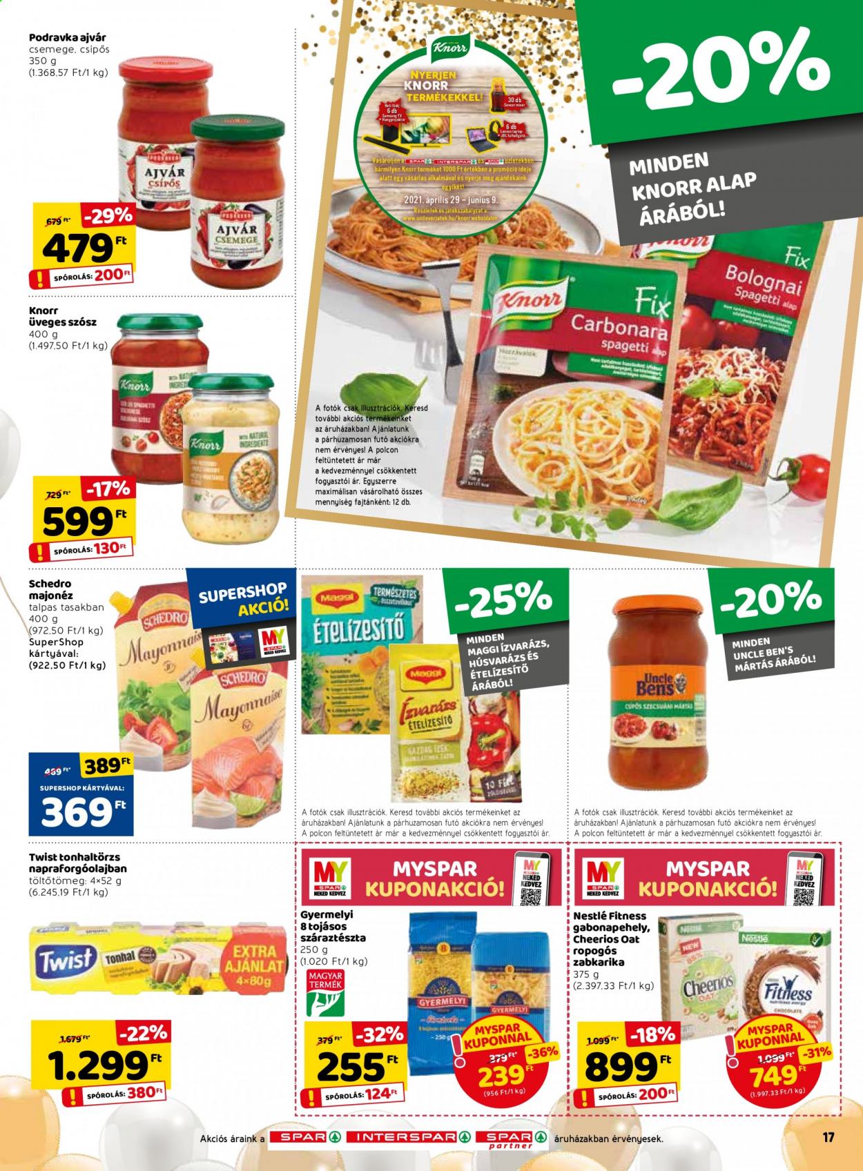 SPAR akciós újságok - 2021.06.03 - 2021.06.09. Oldal 17