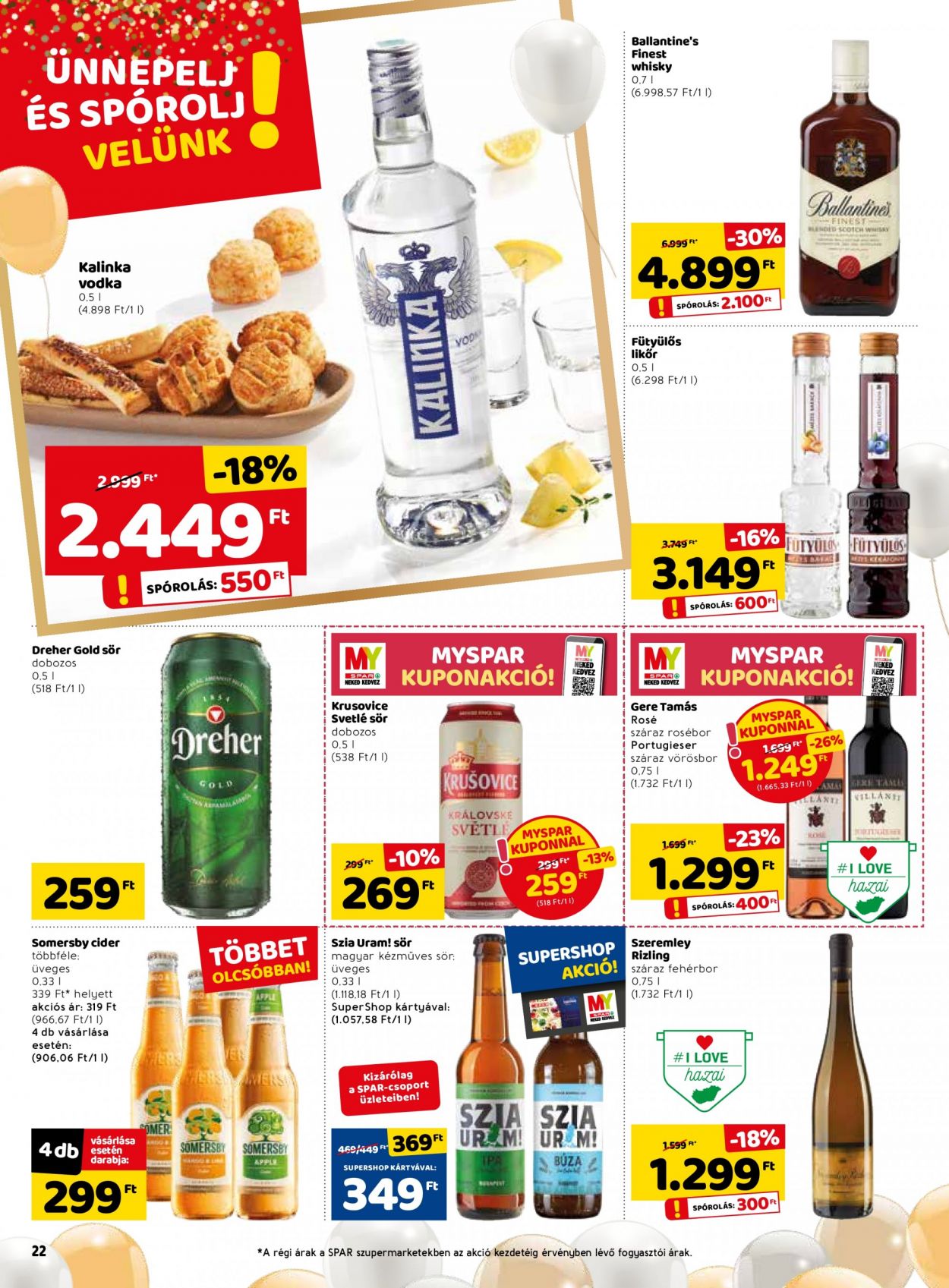 SPAR akciós újságok - 2021.06.03 - 2021.06.09. Oldal 22