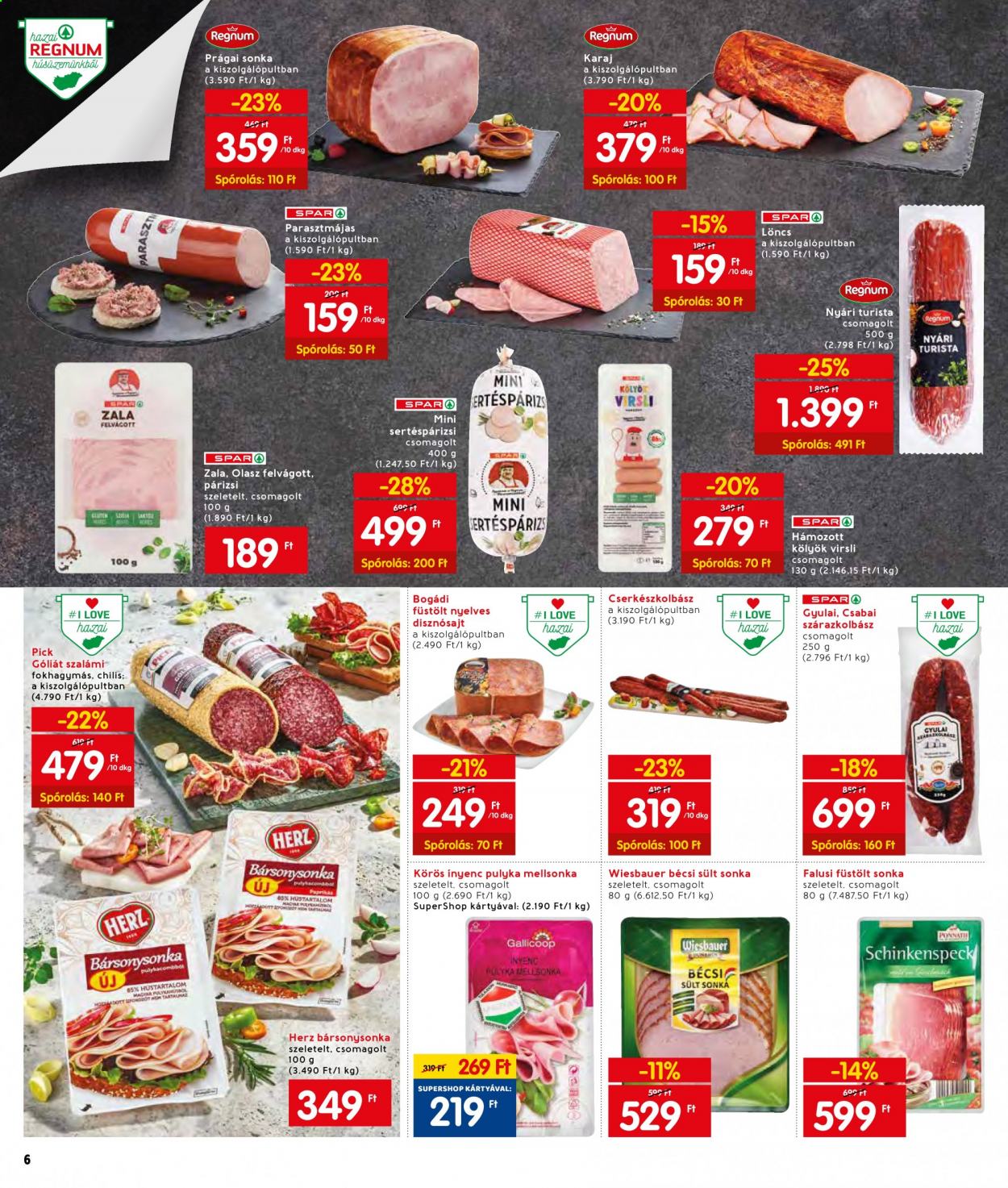 INTERSPAR akciós újságok - 2021.06.03 - 2021.06.09. Oldal 6
