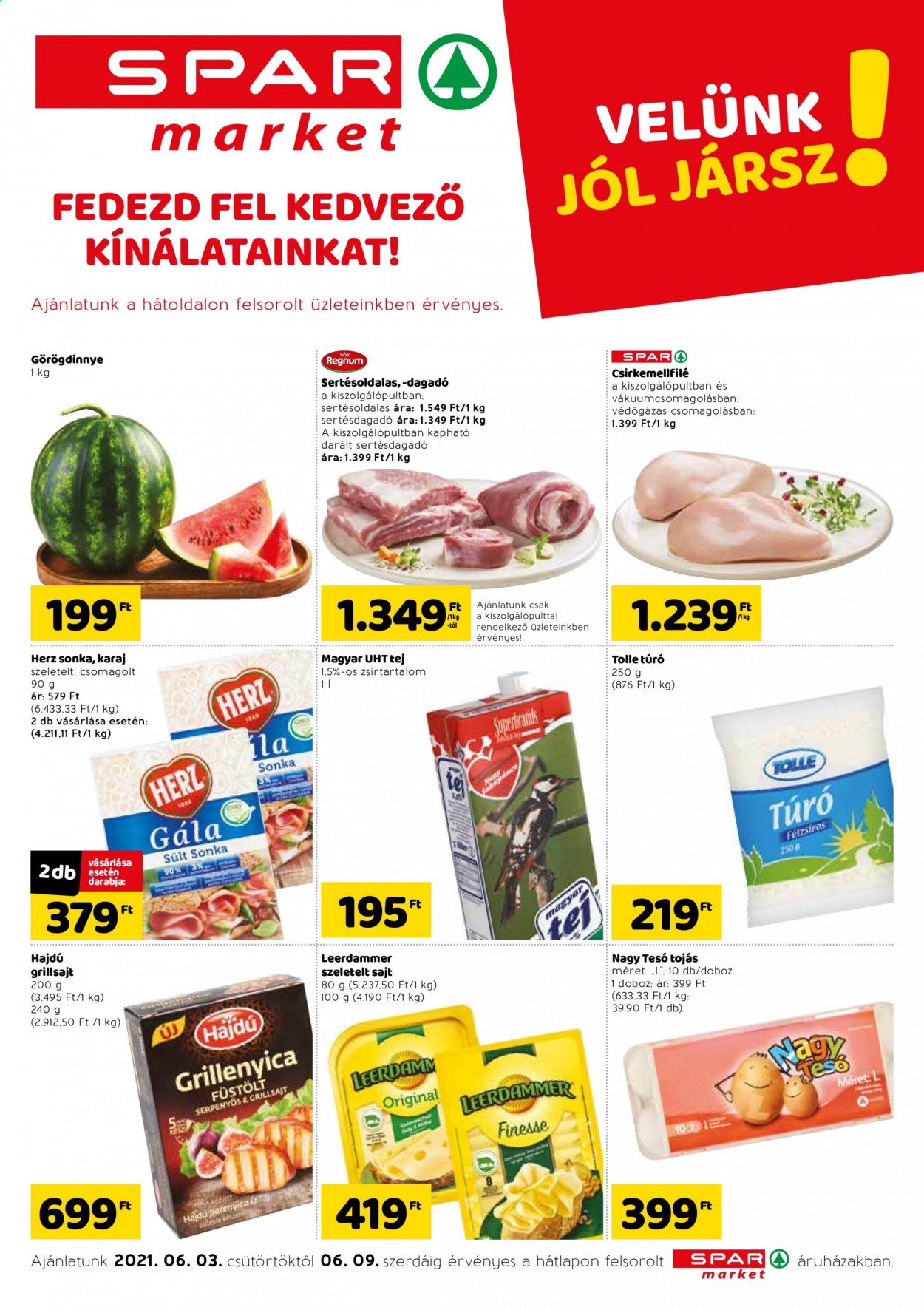 SPAR market akciós újságok - 2021.06.03 - 2021.06.09. Oldal 1