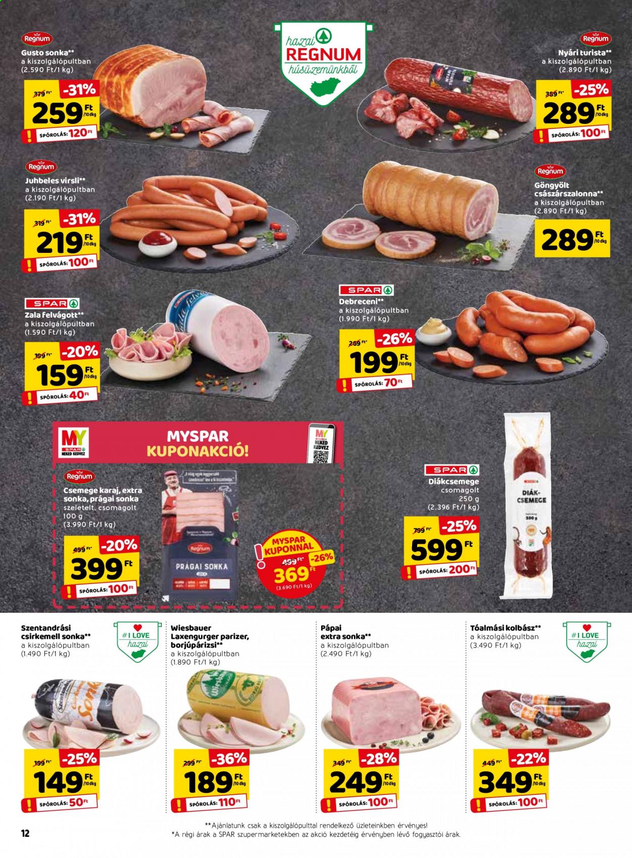 SPAR akciós újságok - 2021.06.10 - 2021.06.16. Oldal 12