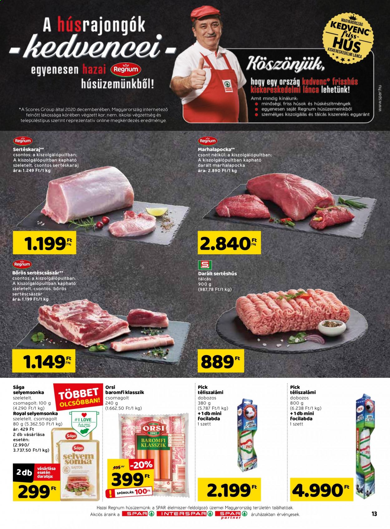 SPAR akciós újságok - 2021.06.10 - 2021.06.16. Oldal 13
