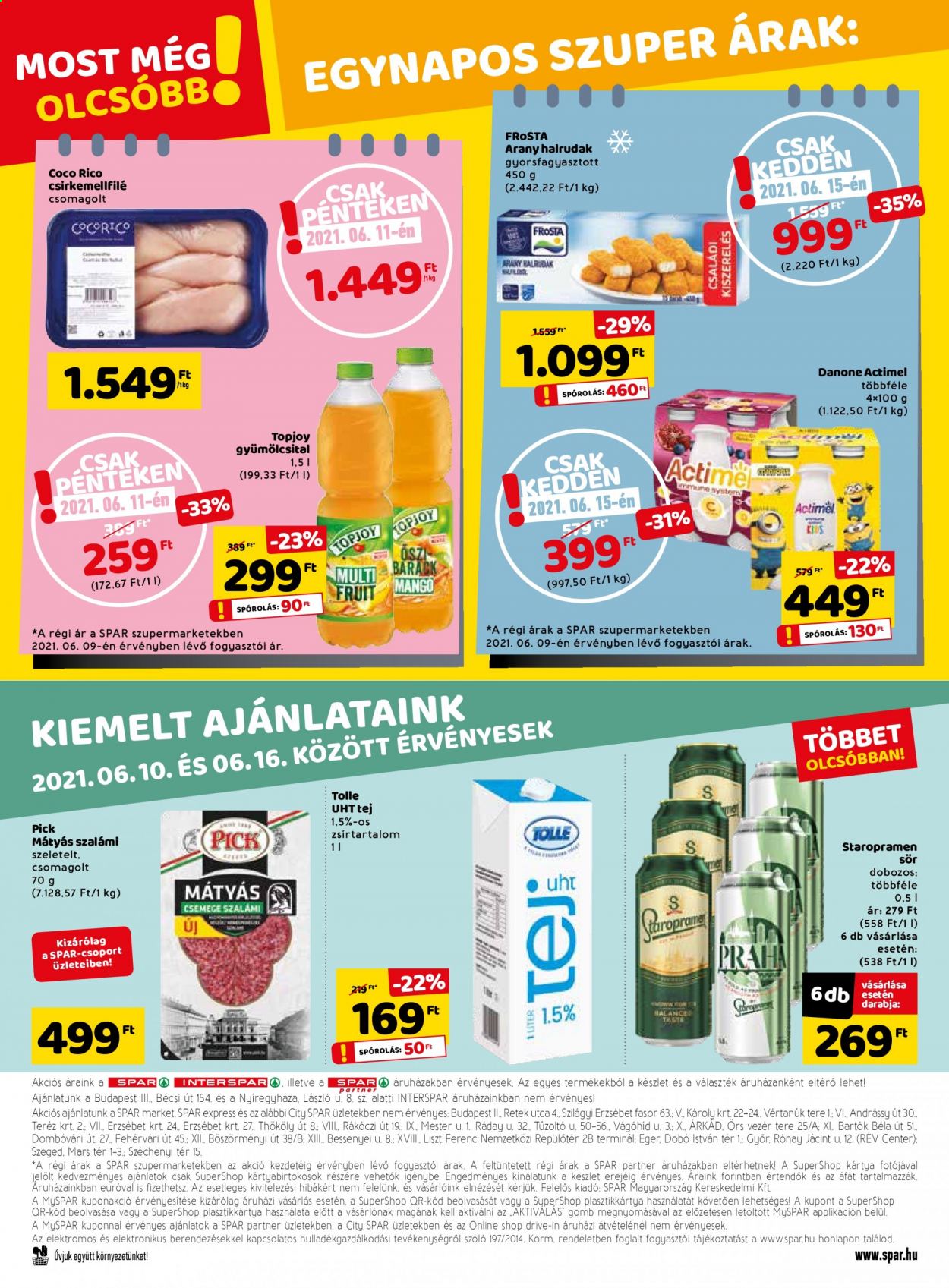 SPAR akciós újságok - 2021.06.10 - 2021.06.16. Oldal 28