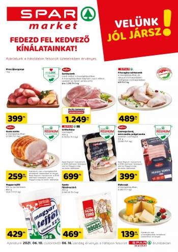 Újság SPAR market - 2021.06.10 - 2021.06.16.