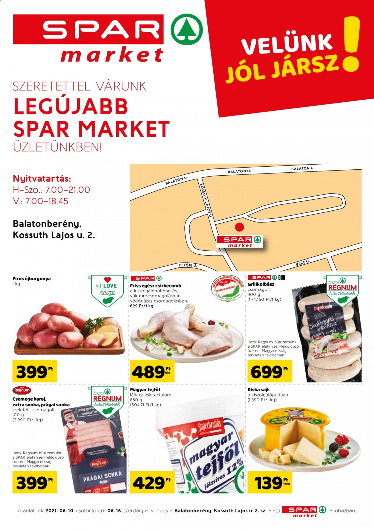 SPAR market akciós újságok - 2021.06.10 - 2021.06.16. Oldal 1