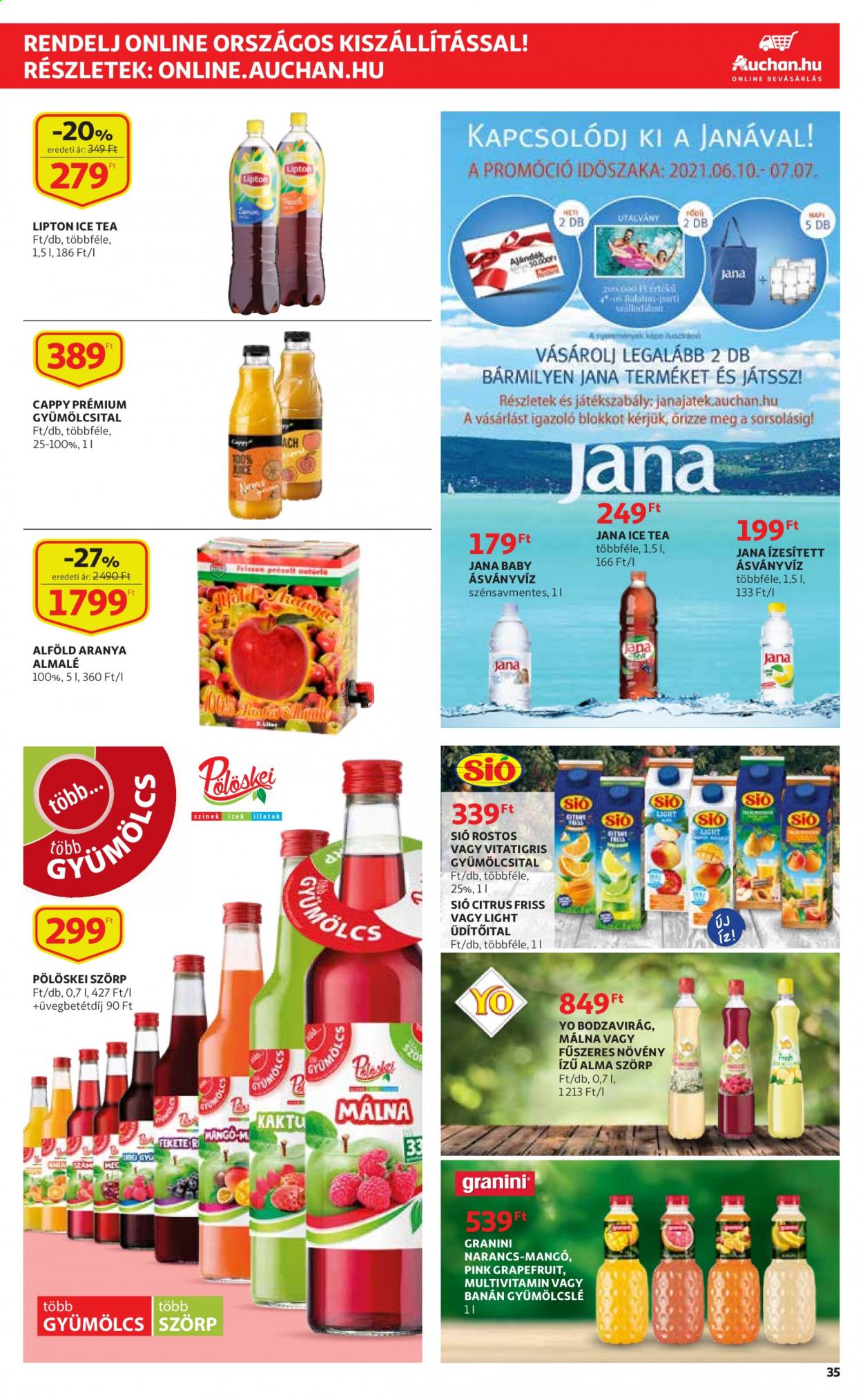 Auchan akciós újságok - 2021.06.10 - 2021.06.16. Oldal 35