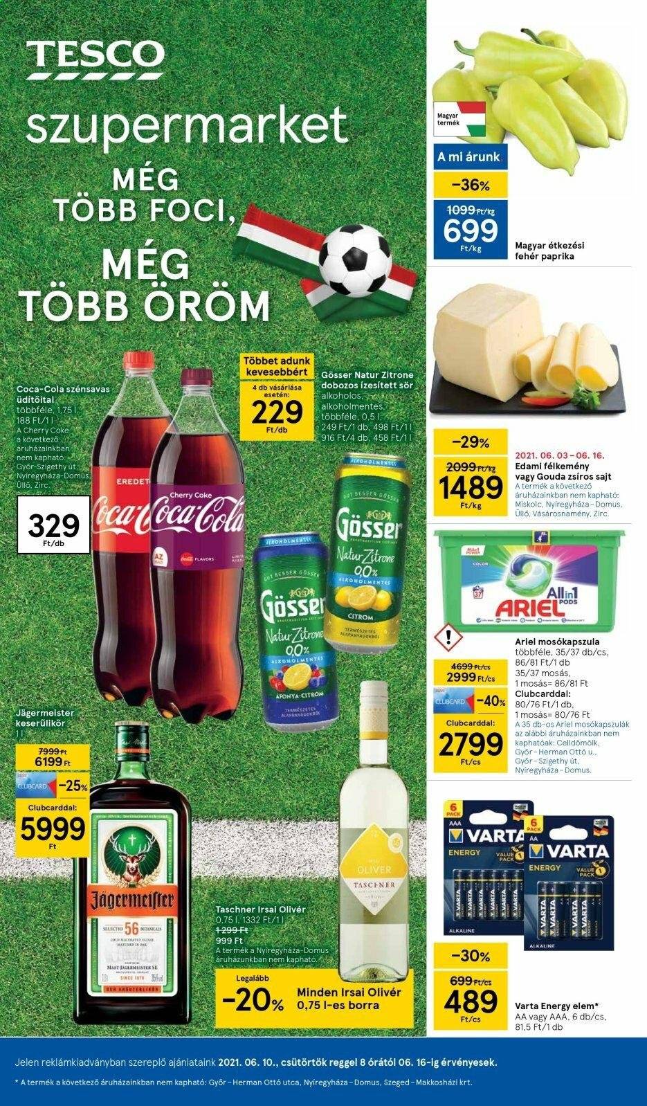TESCO akciós újságok - 2021.06.10 - 2021.06.16. Oldal 1