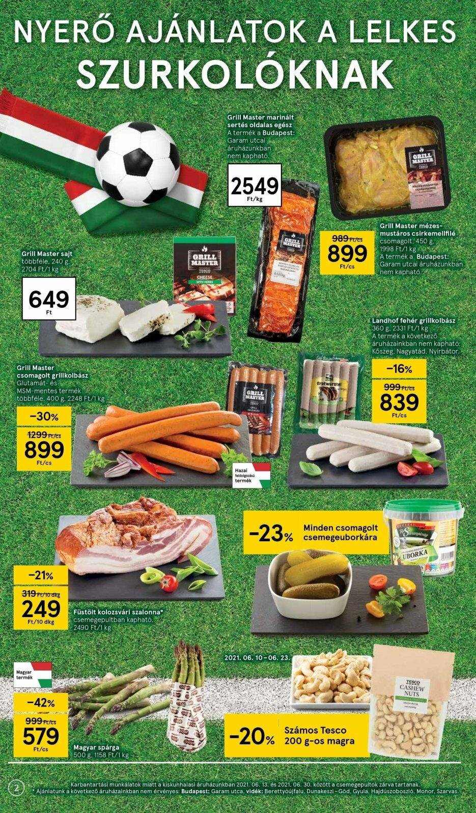 TESCO akciós újságok - 2021.06.10 - 2021.06.16. Oldal 2