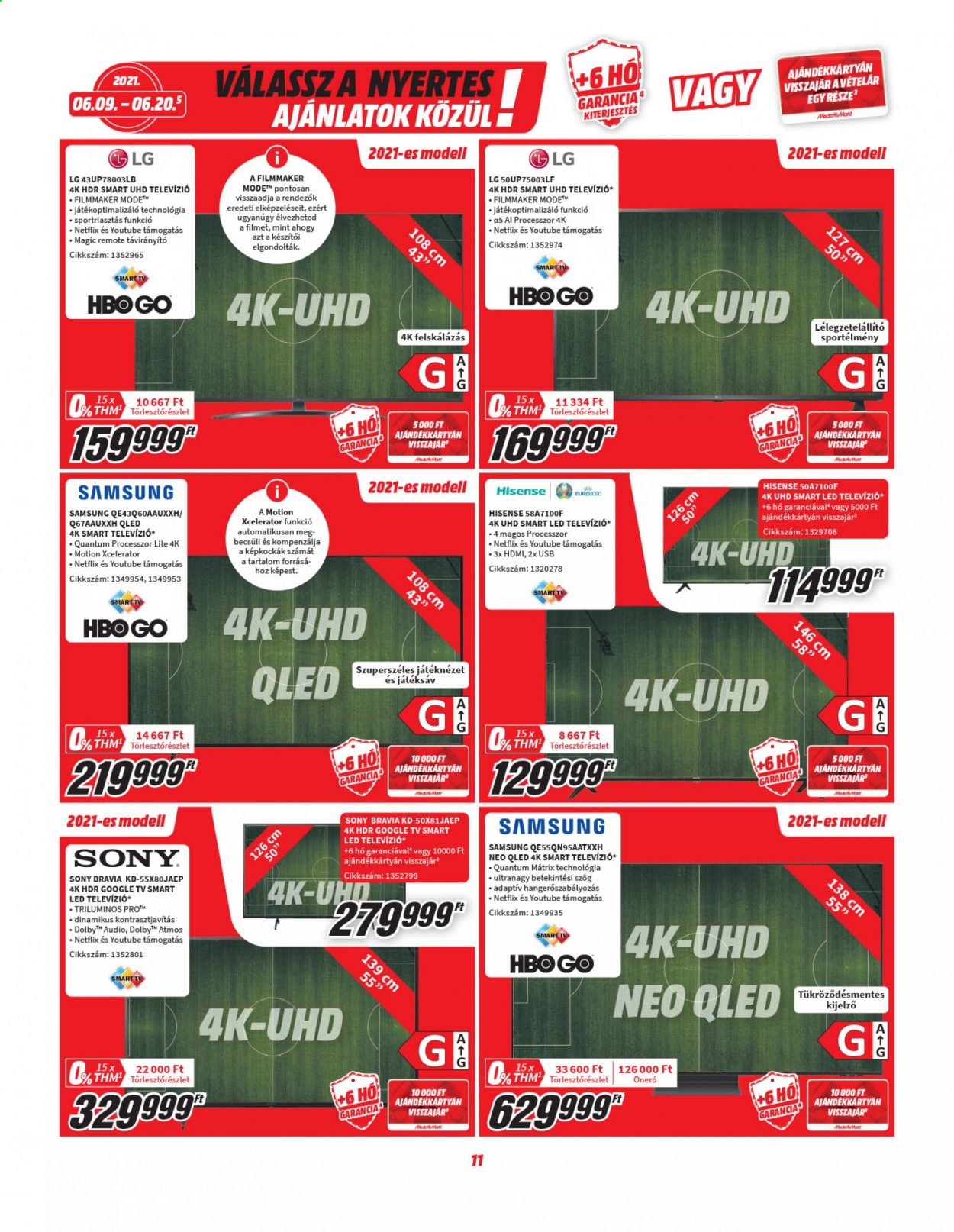 MediaMarkt akciós újságok - 2021.06.09 - 2021.06.20. Oldal 11