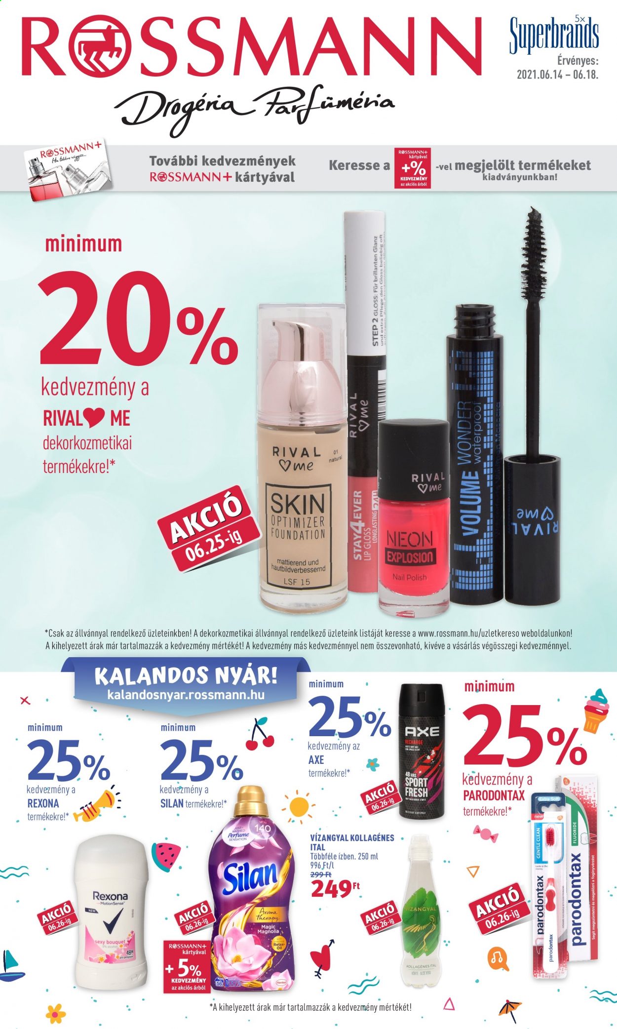 Rossmann akciós újságok - 2021.06.14 - 2021.06.18. Oldal 1
