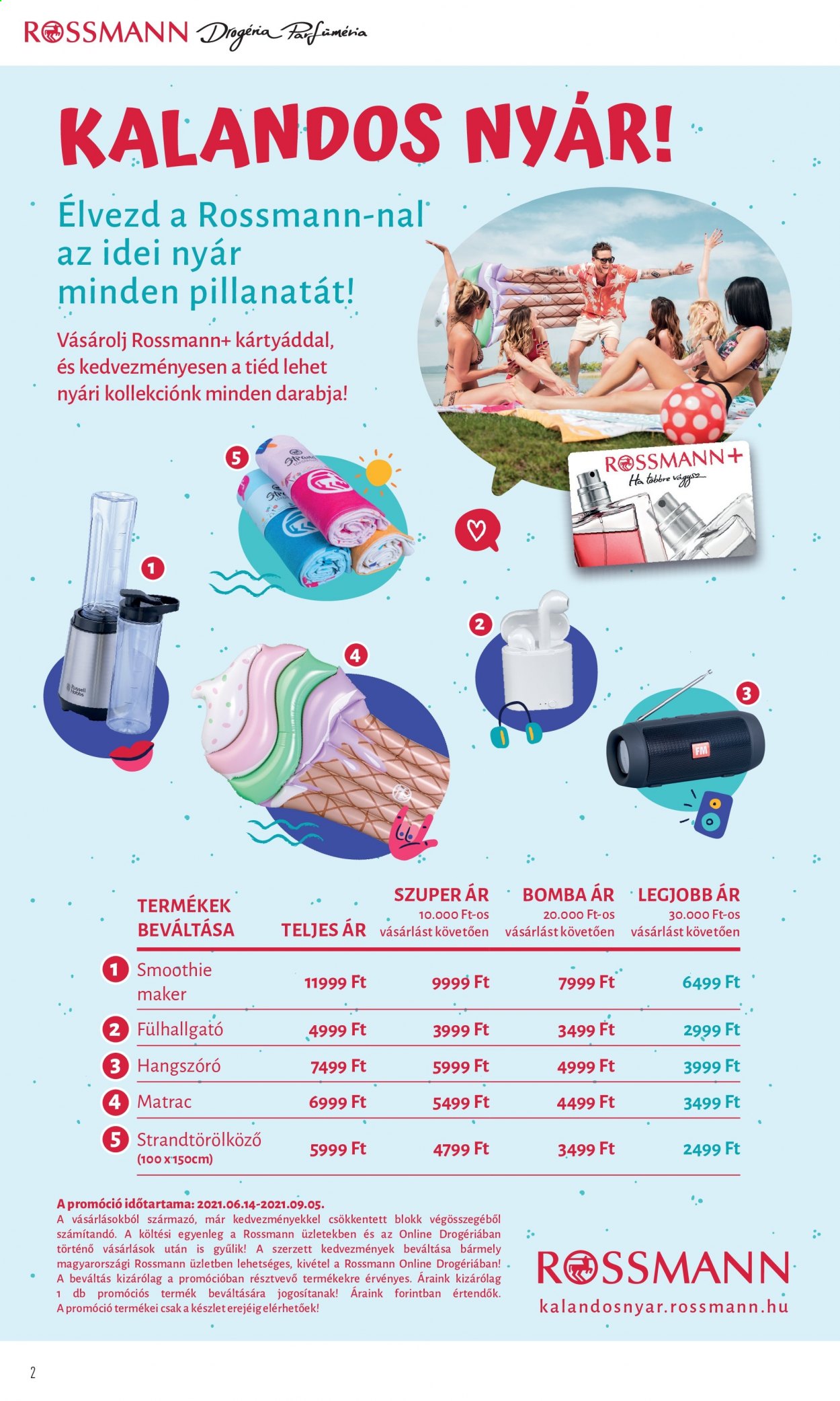 Rossmann akciós újságok - 2021.06.14 - 2021.06.18. Oldal 2