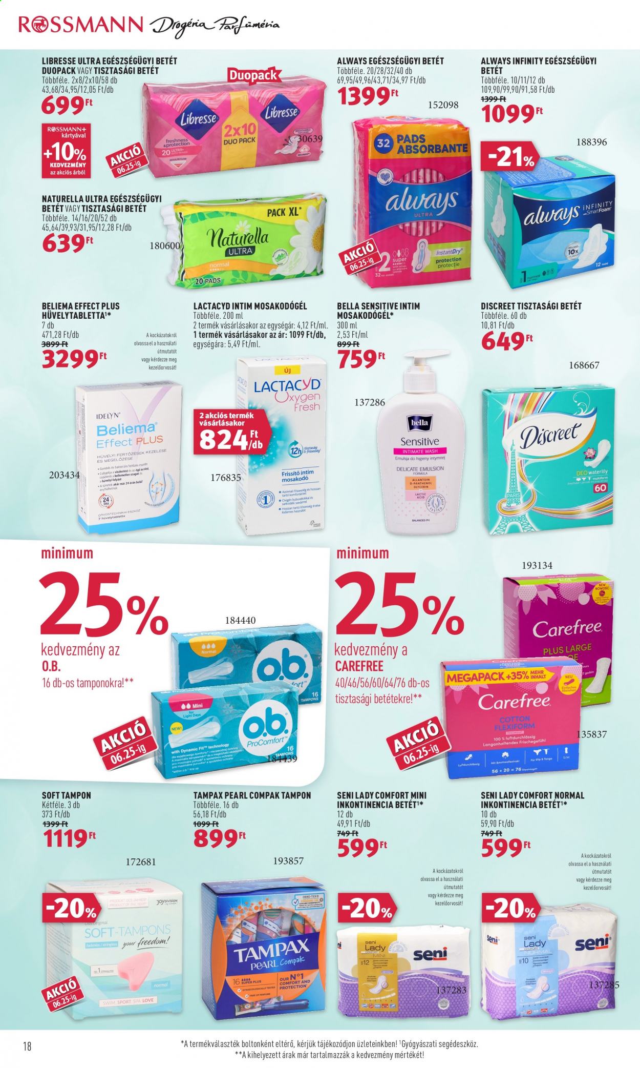 Rossmann akciós újságok - 2021.06.14 - 2021.06.18. Oldal 18