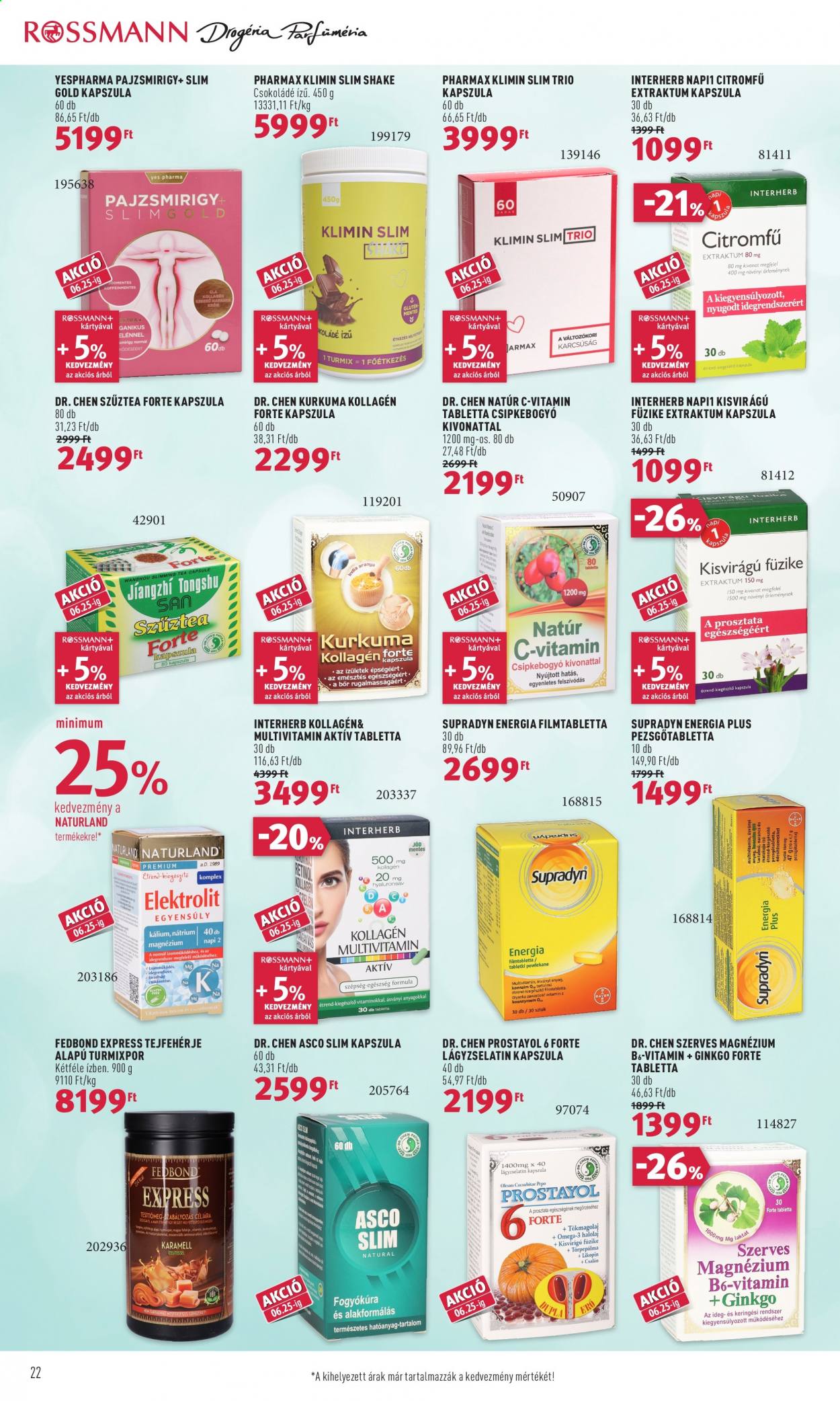 Rossmann akciós újságok - 2021.06.14 - 2021.06.18. Oldal 22