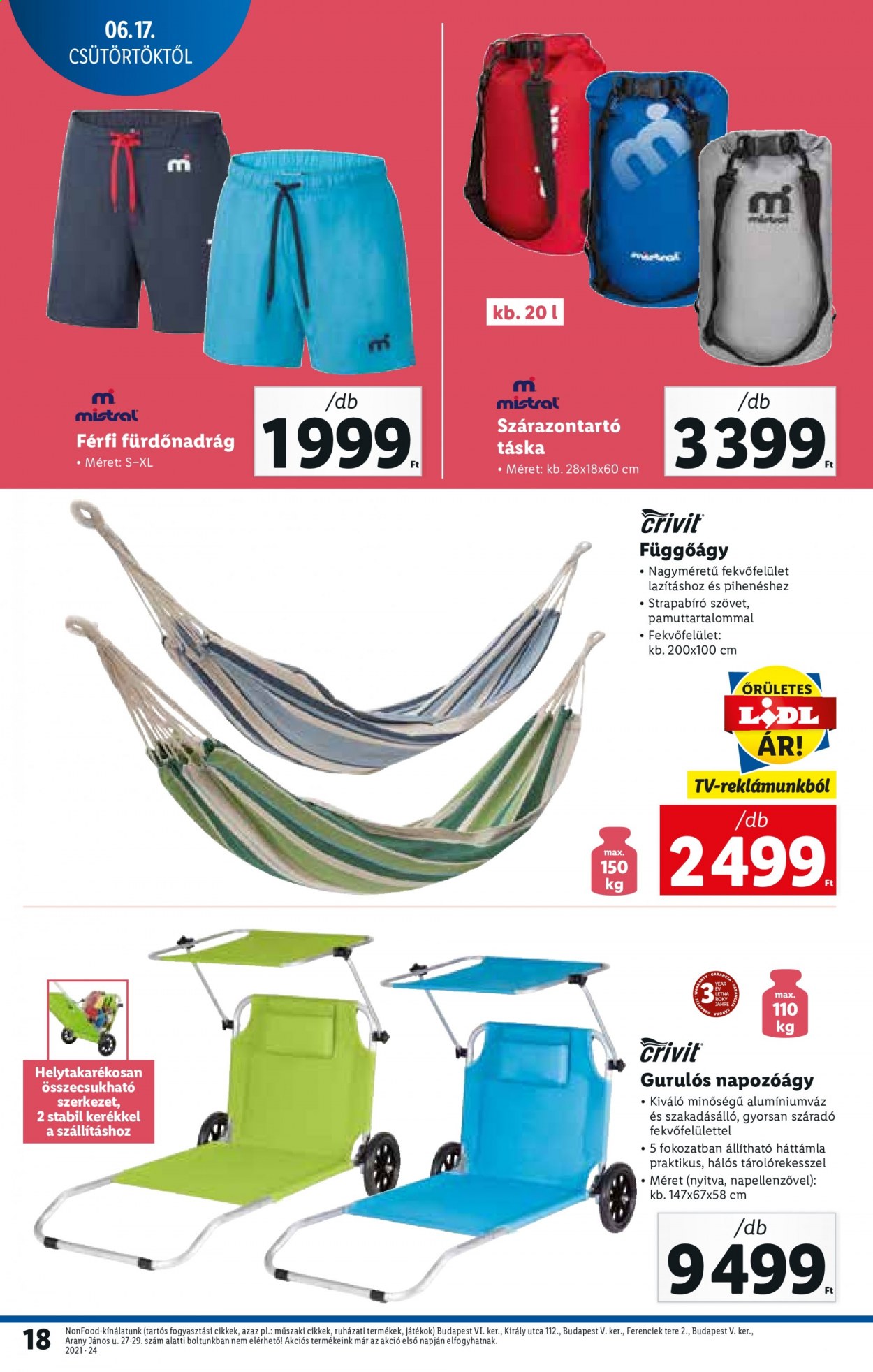 Lidl akciós újságok - 2021.06.17 - 2021.06.23. Oldal 18