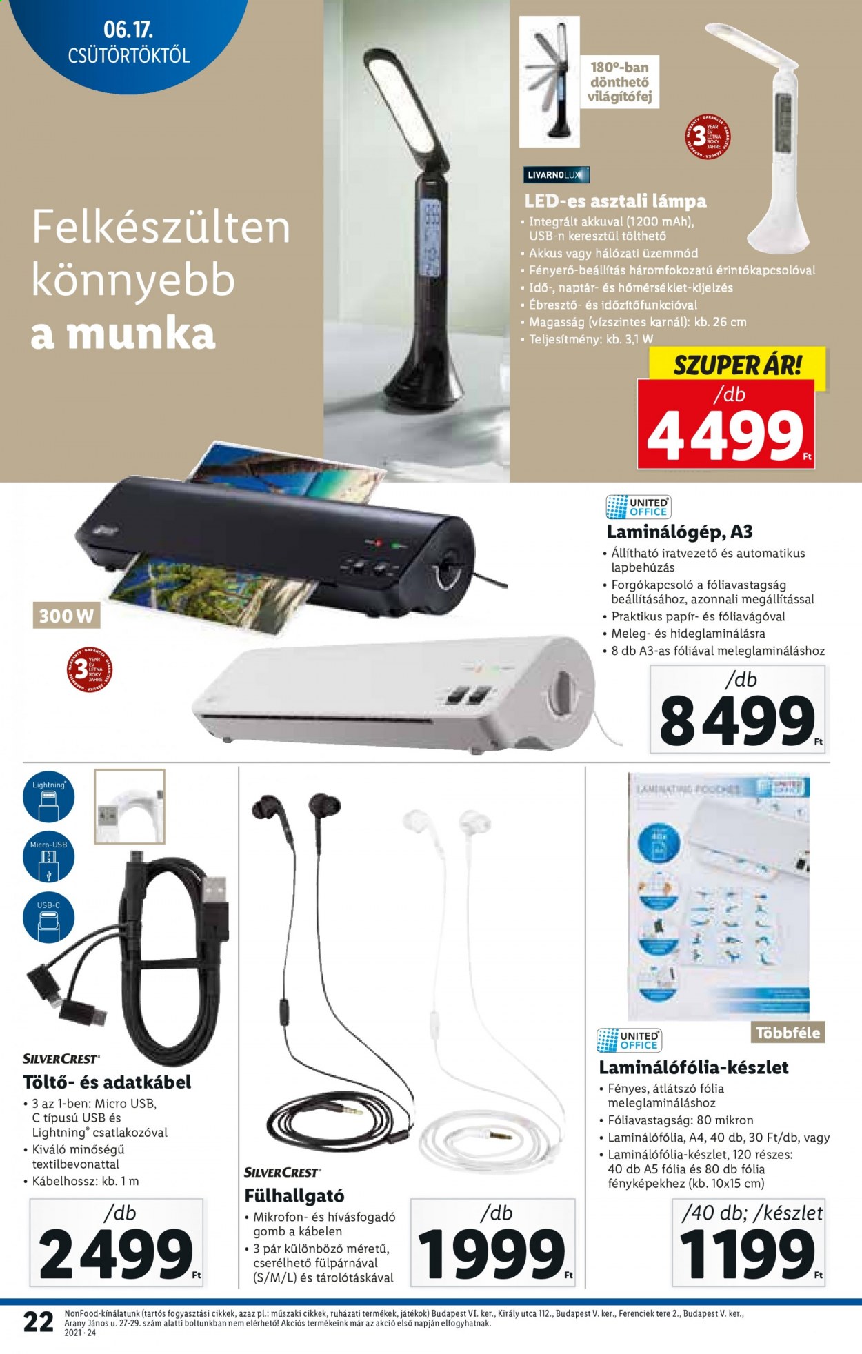 Lidl akciós újságok - 2021.06.17 - 2021.06.23. Oldal 22