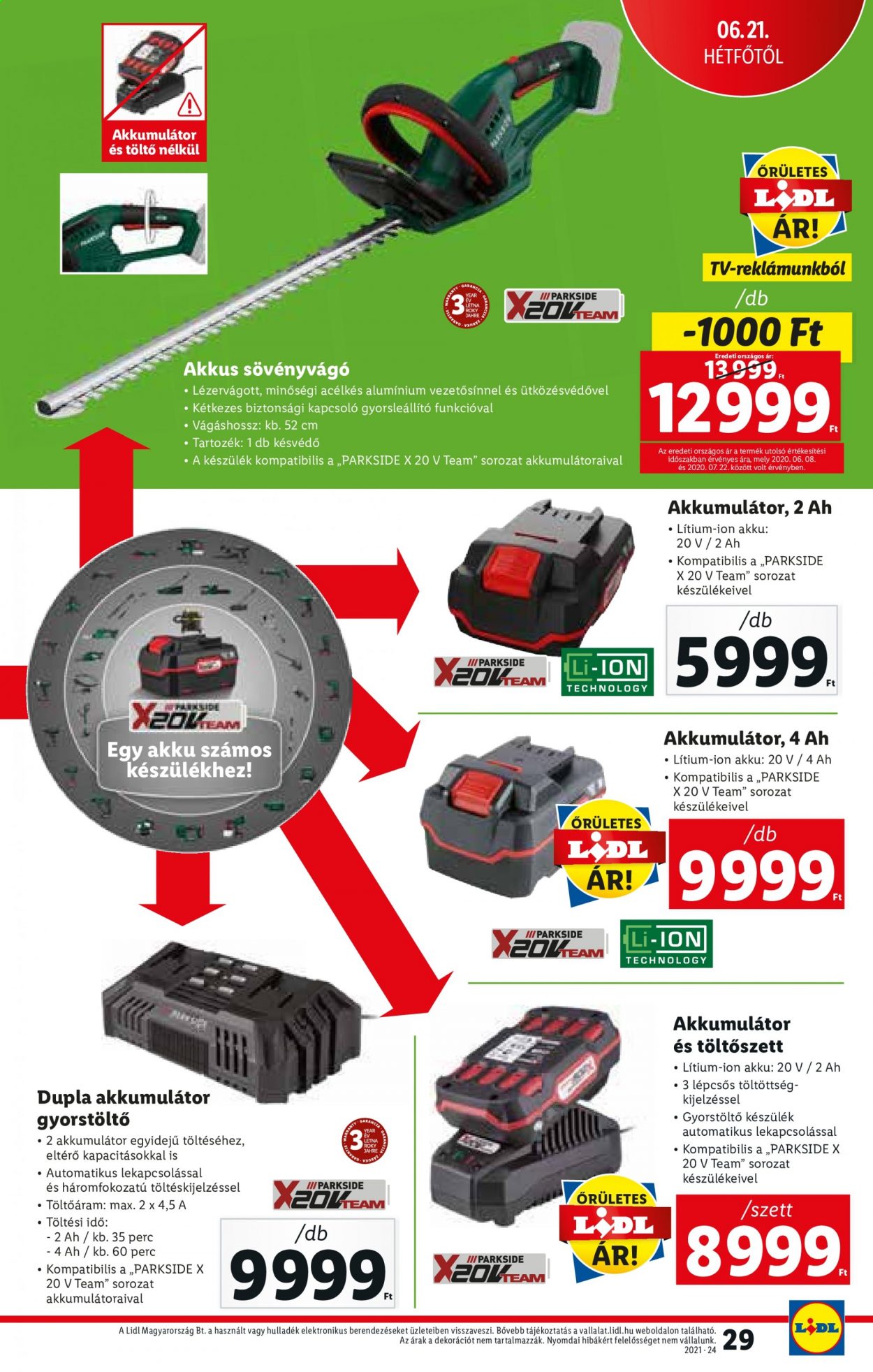 Lidl akciós újságok - 2021.06.17 - 2021.06.23. Oldal 29