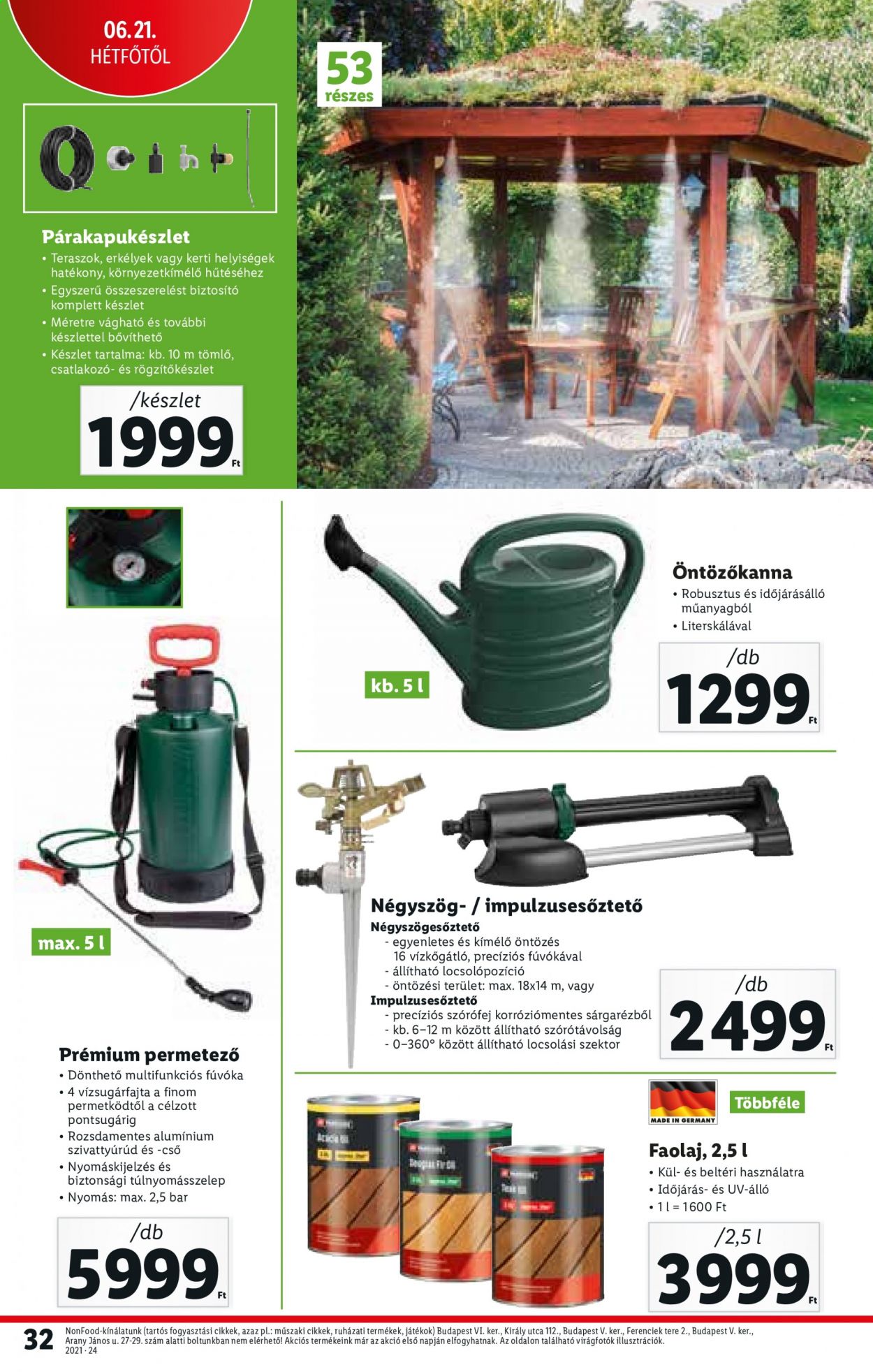 Lidl akciós újságok - 2021.06.17 - 2021.06.23. Oldal 32