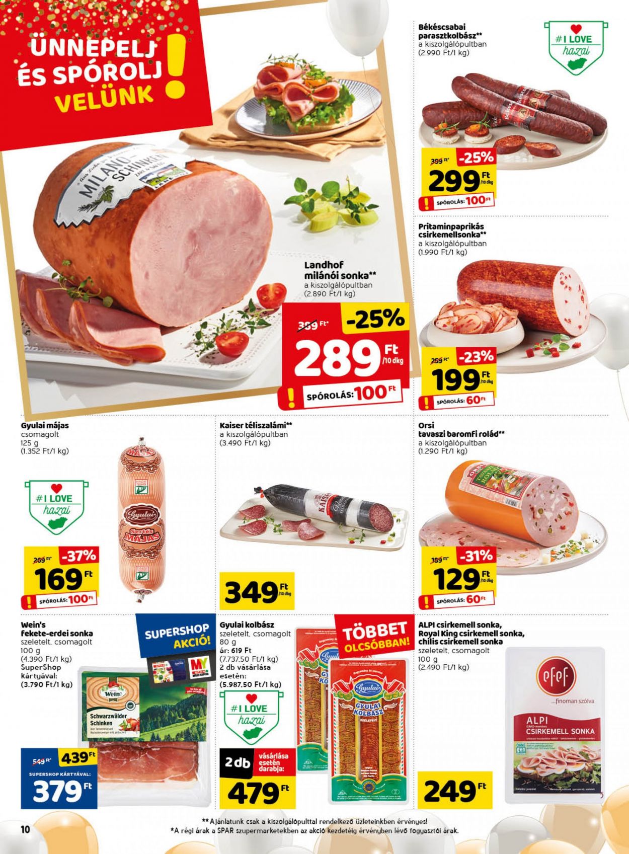 SPAR akciós újságok - 2021.06.17 - 2021.06.23. Oldal 10