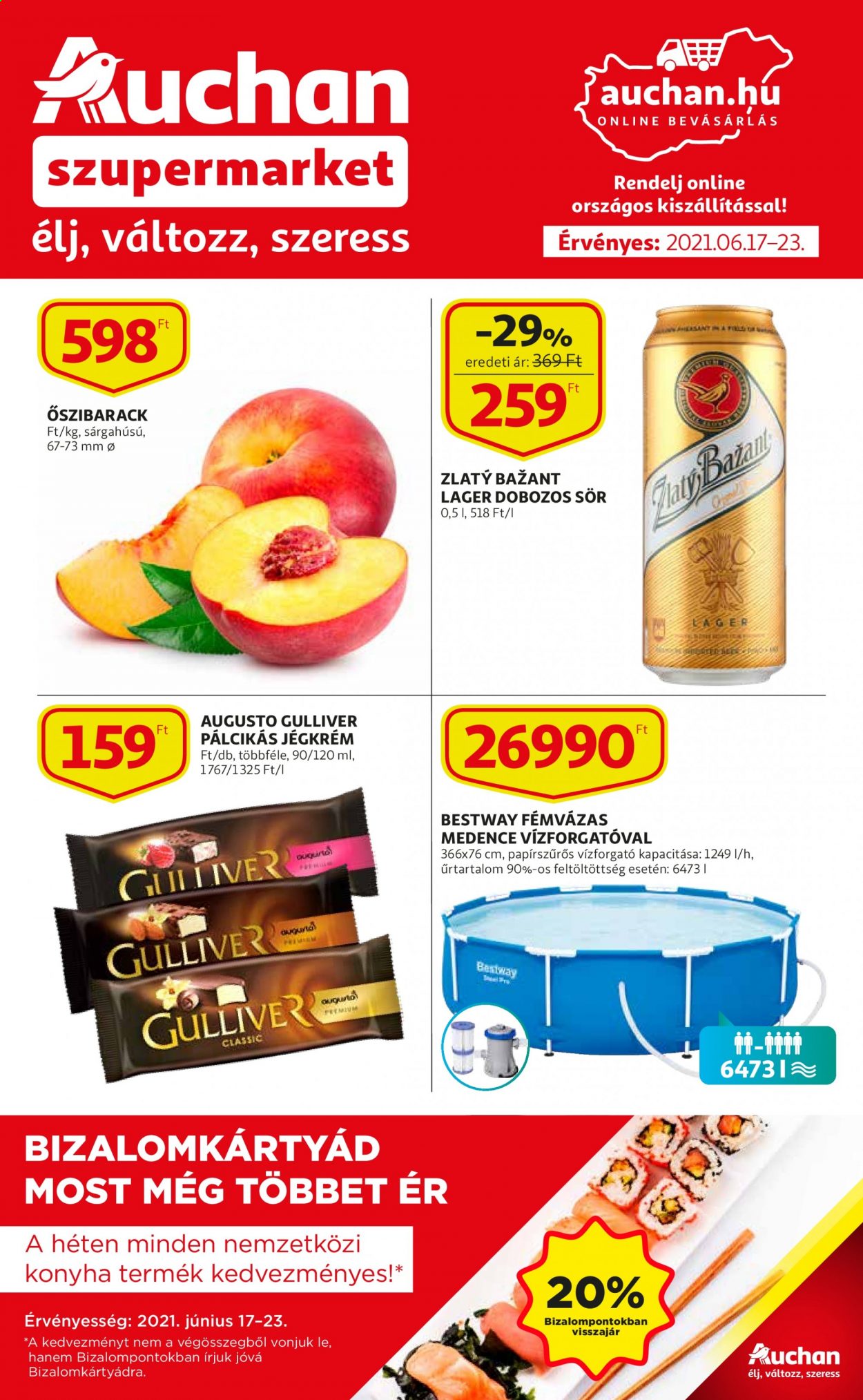 Auchan akciós újságok - 2021.06.17 - 2021.06.23. Oldal 1