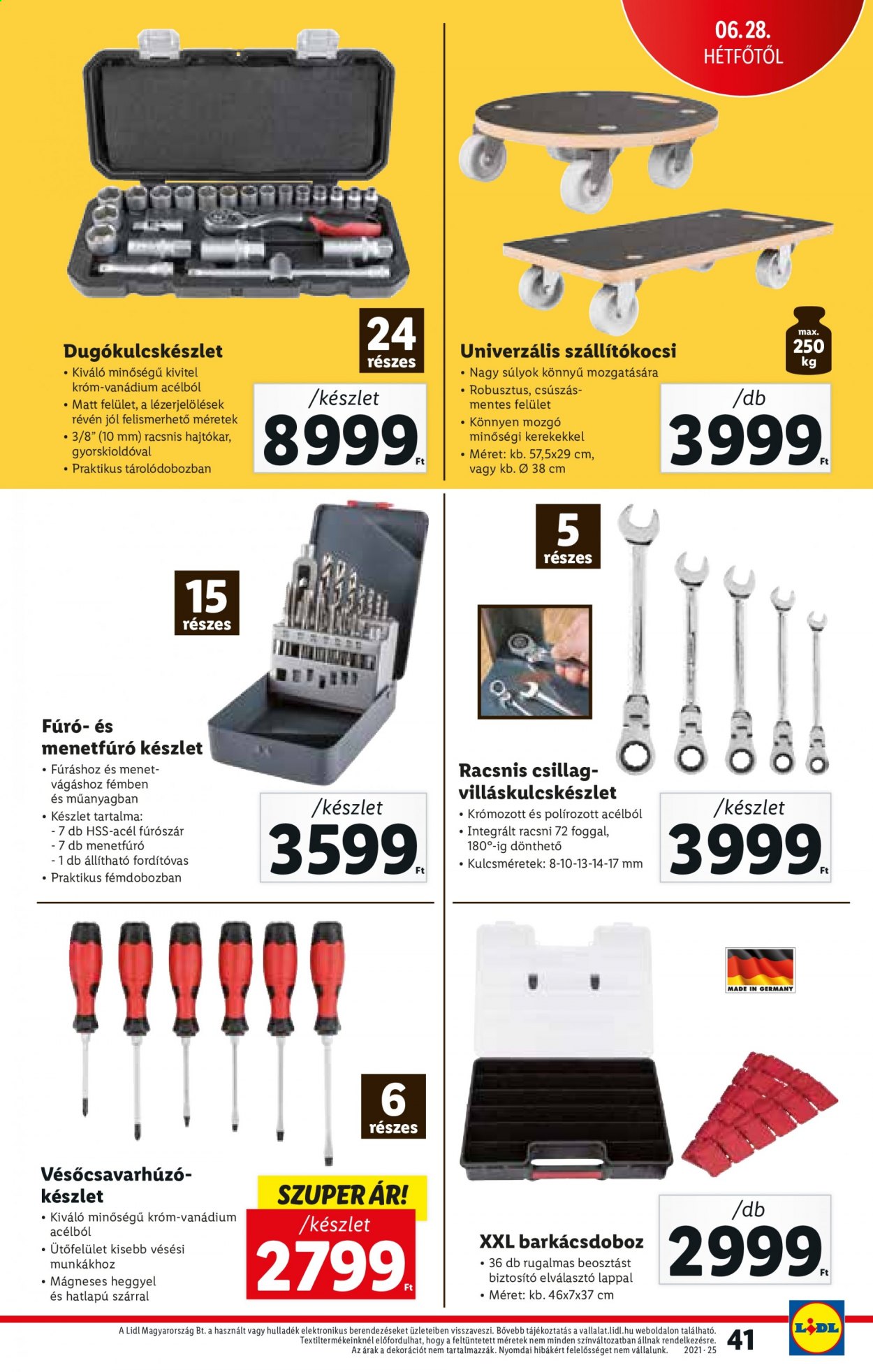 Lidl akciós újságok - 2021.06.24 - 2021.06.30. Oldal 41