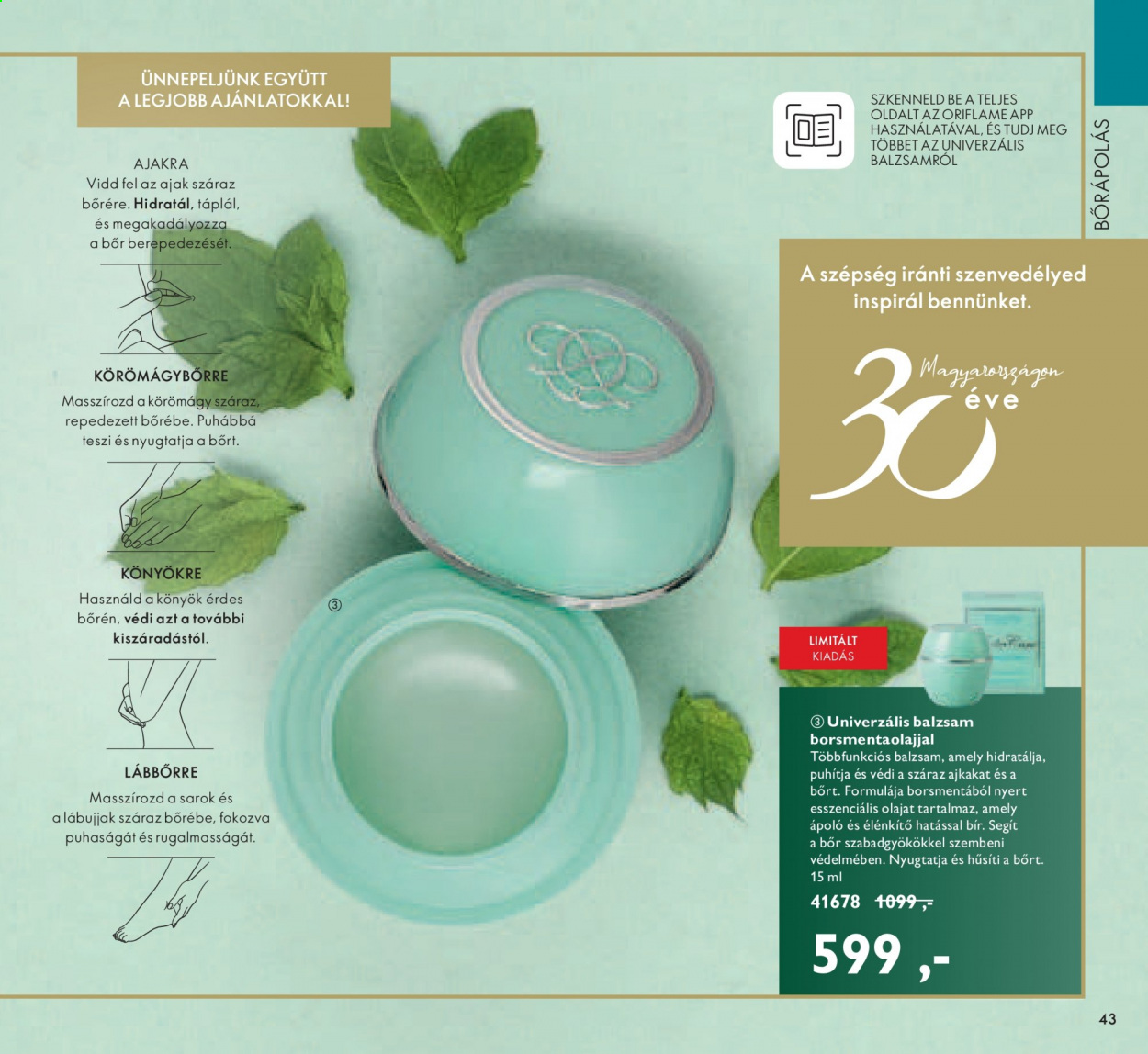 Oriflame akciós újságok - 2021.06.22 - 2021.07.12. Oldal 43
