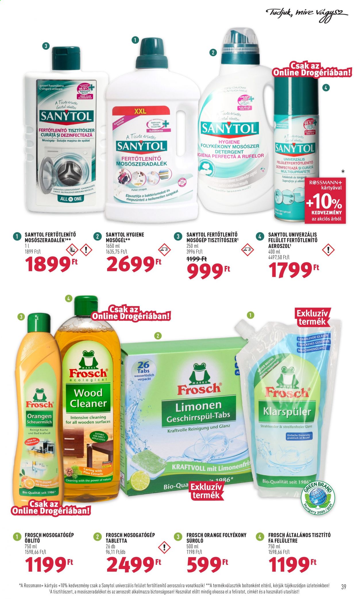 Rossmann akciós újságok - 2021.06.28 - 2021.07.02. Oldal 39