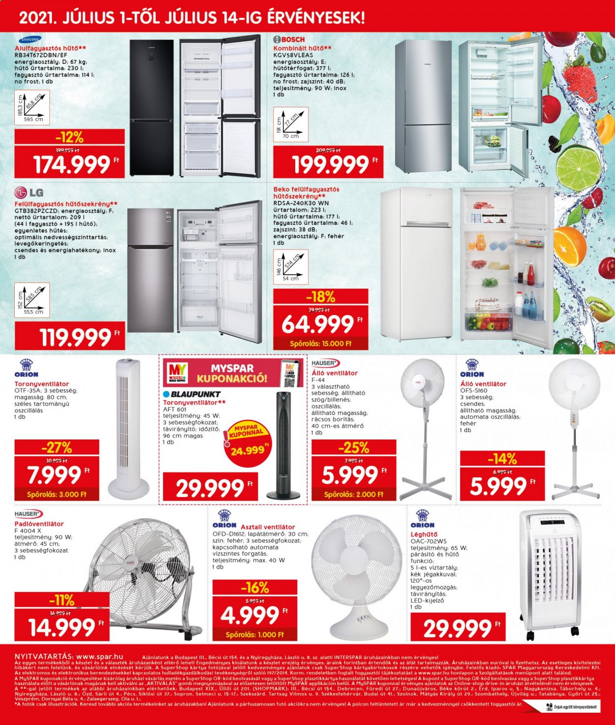 INTERSPAR akciós újságok - 2021.07.01 - 2021.07.07. Oldal 23