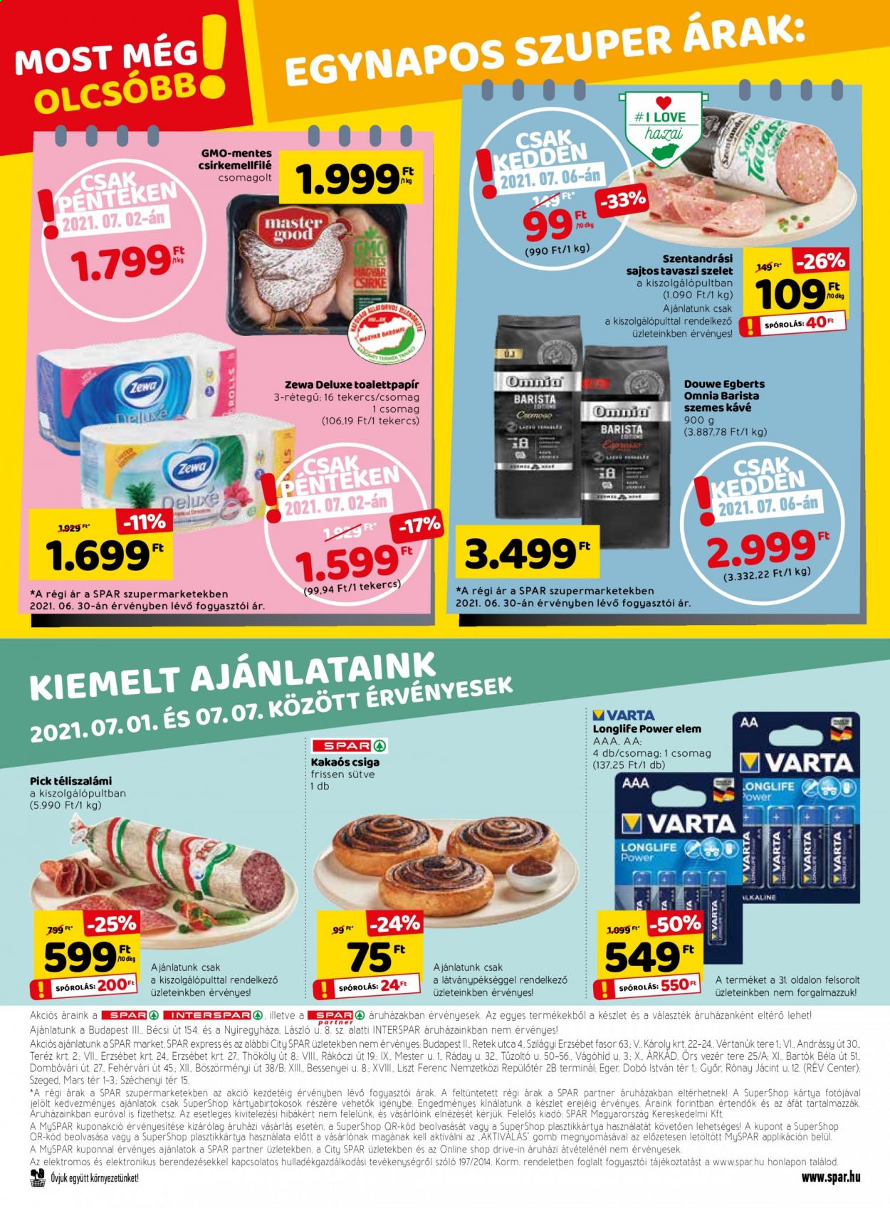 SPAR akciós újságok - 2021.07.01 - 2021.07.07. Oldal 32
