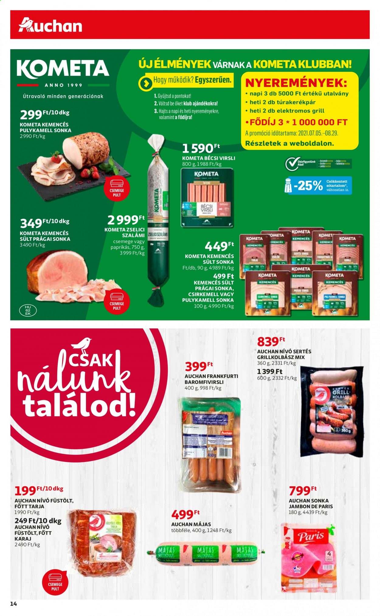 Auchan akciós újságok - 2021.07.01 - 2021.07.07. Oldal 14