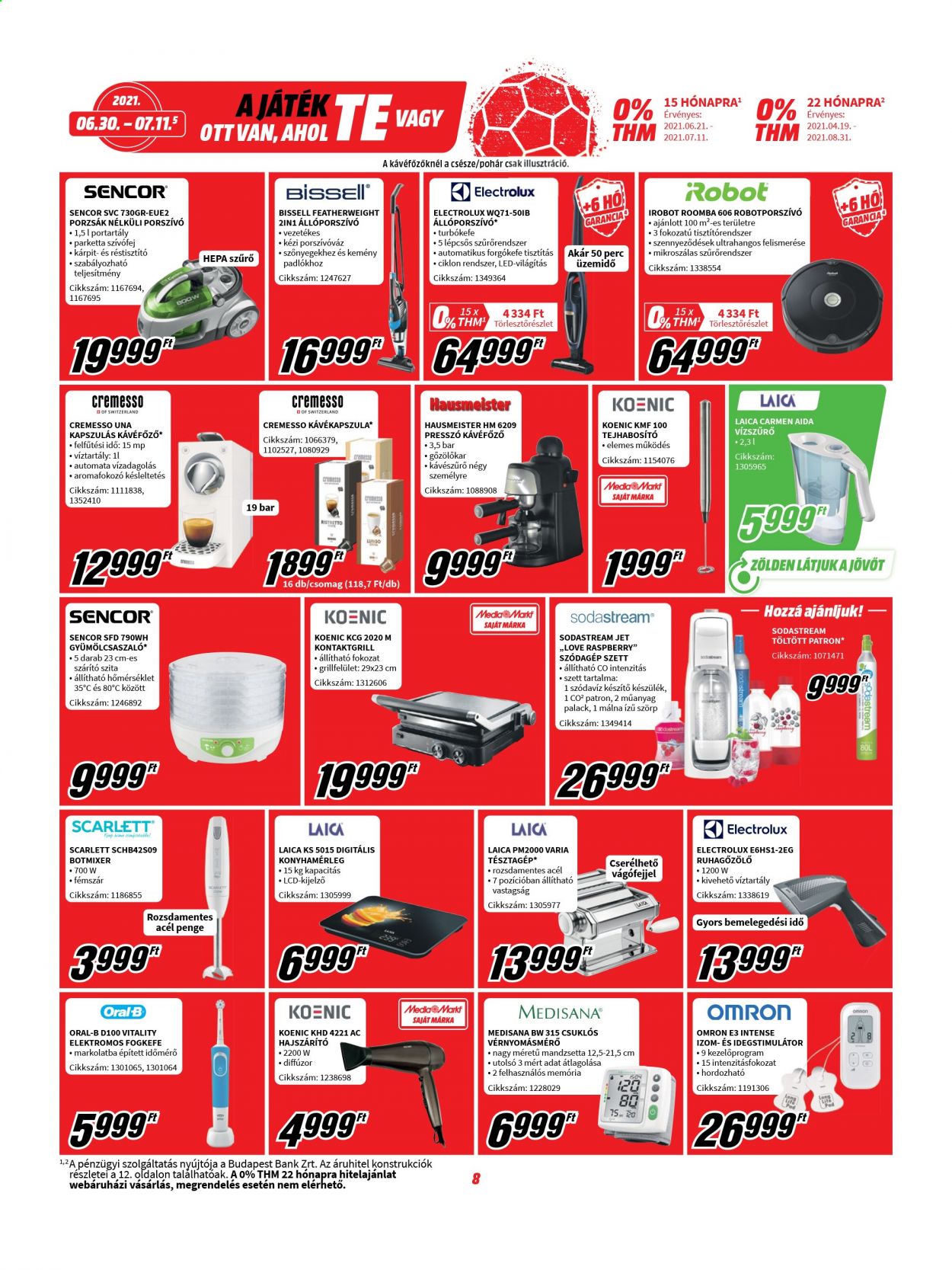 MediaMarkt akciós újságok - 2021.06.30 - 2021.07.11. Oldal 8