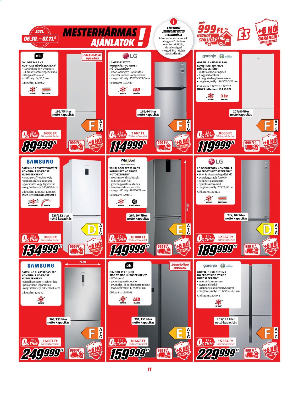 MediaMarkt akciós újságok - 2021.06.30 - 2021.07.11. Oldal 11