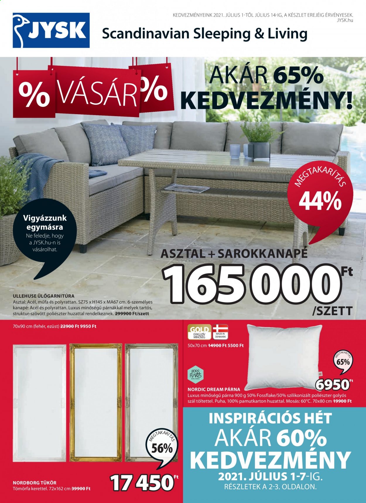 JYSK akciós újságok - 2021.07.01 - 2021.07.14. Oldal 1