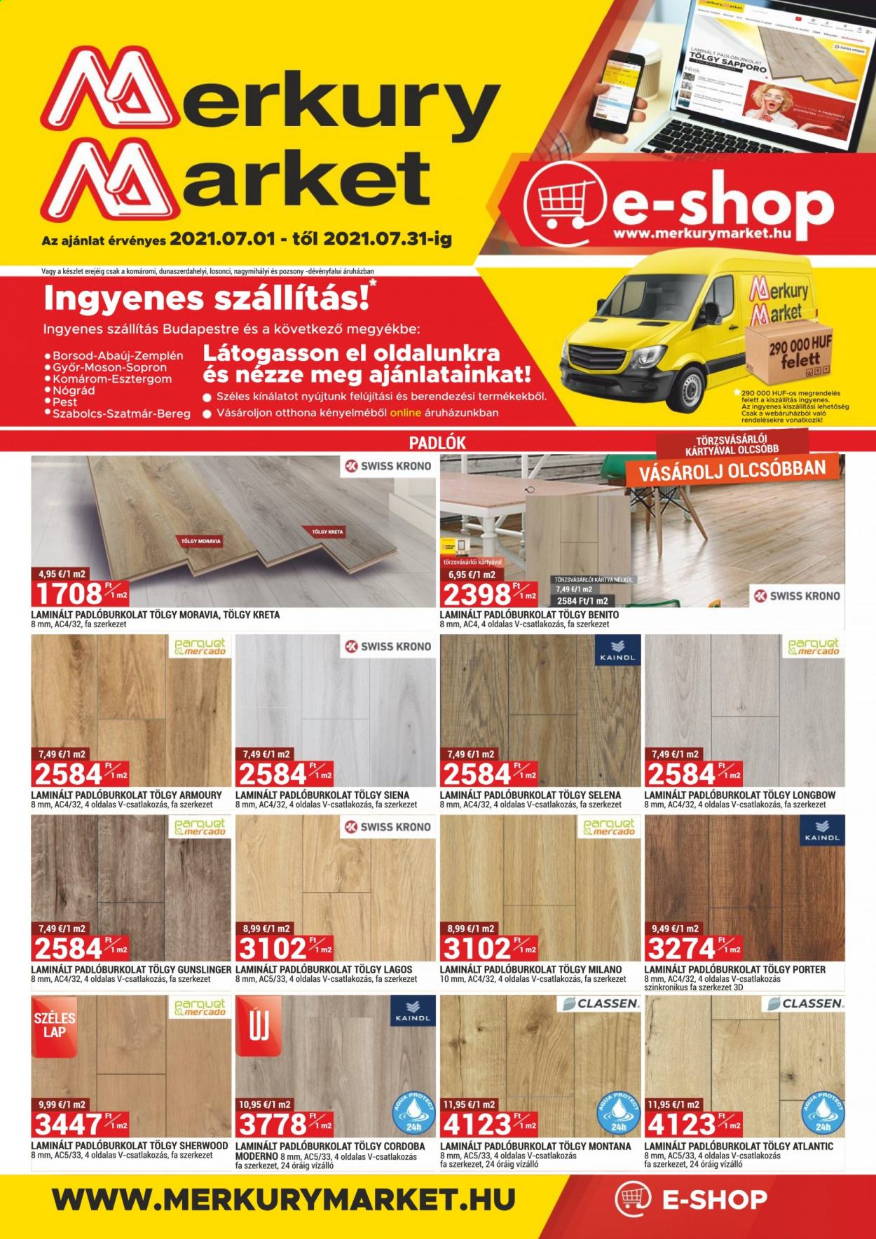 Merkury Market akciós újságok - 2021.07.01 - 2021.07.31. Oldal 1