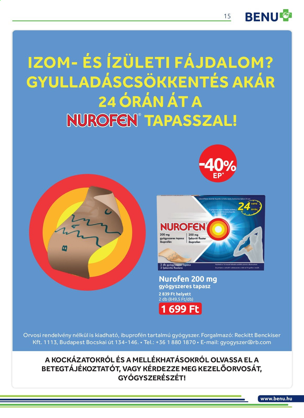BENU Gyógyszertár akciós újságok - 2021.07.01 - 2021.07.31. Oldal 15