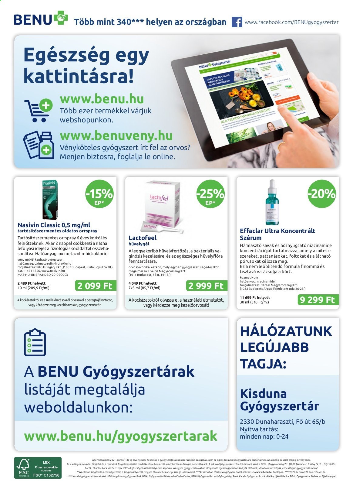 BENU Gyógyszertár akciós újságok - 2021.07.01 - 2021.07.31. Oldal 36